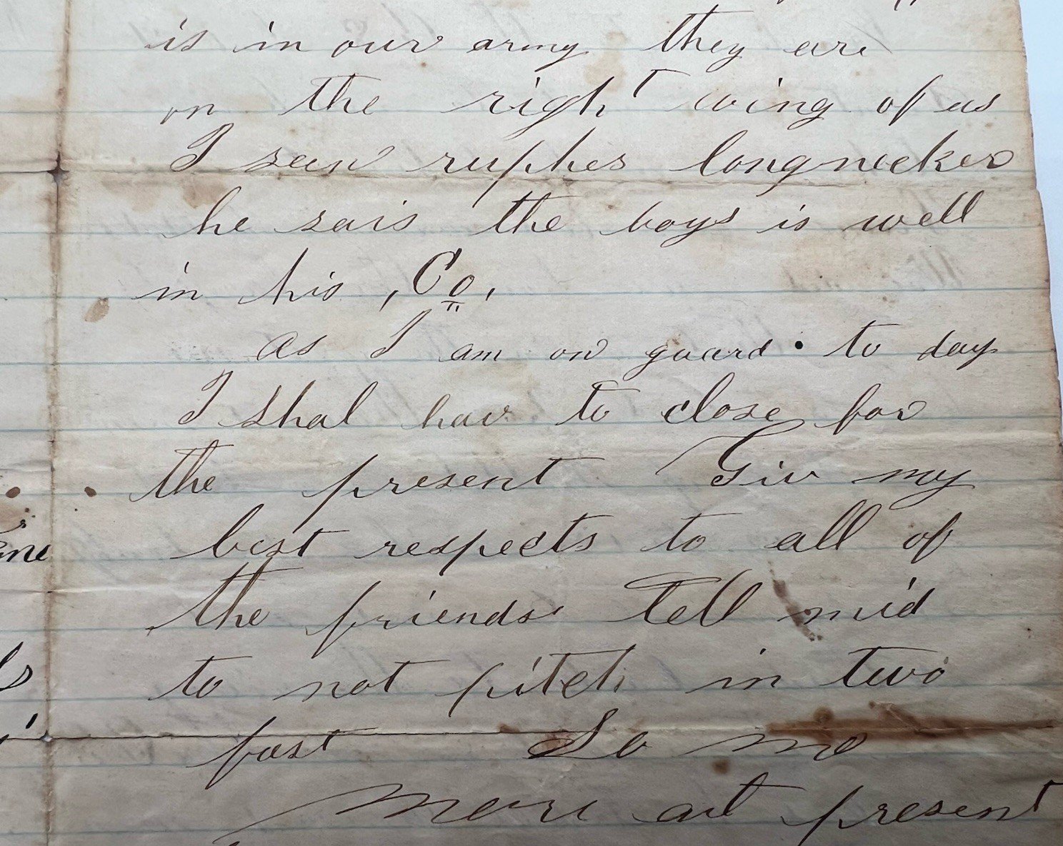 1862 Civil War Siege of Corinth Letter 11th Missouri James Pickering B1404 photo 12