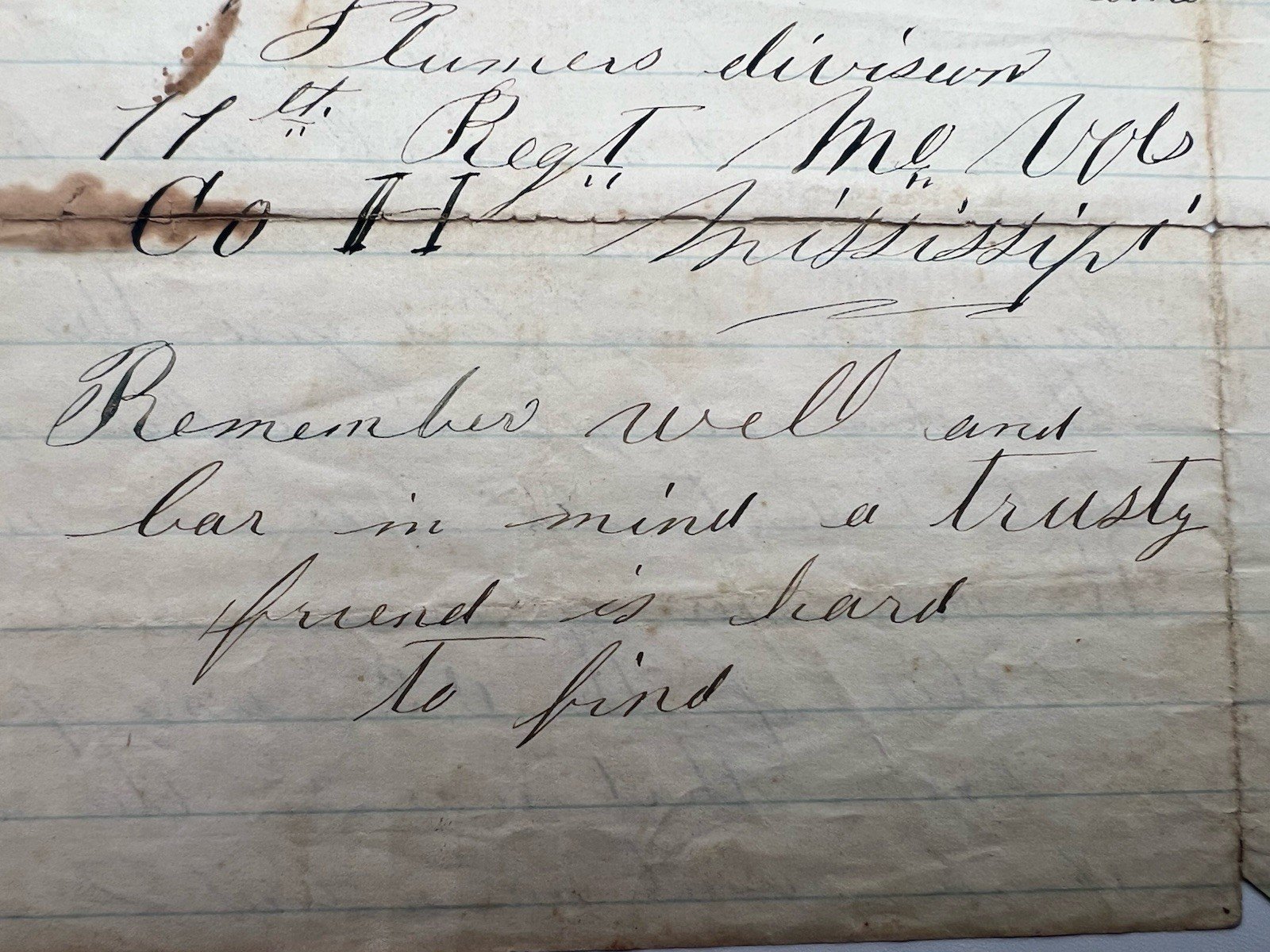 1862 Civil War Siege of Corinth Letter 11th Missouri James Pickering B1404 photo 16