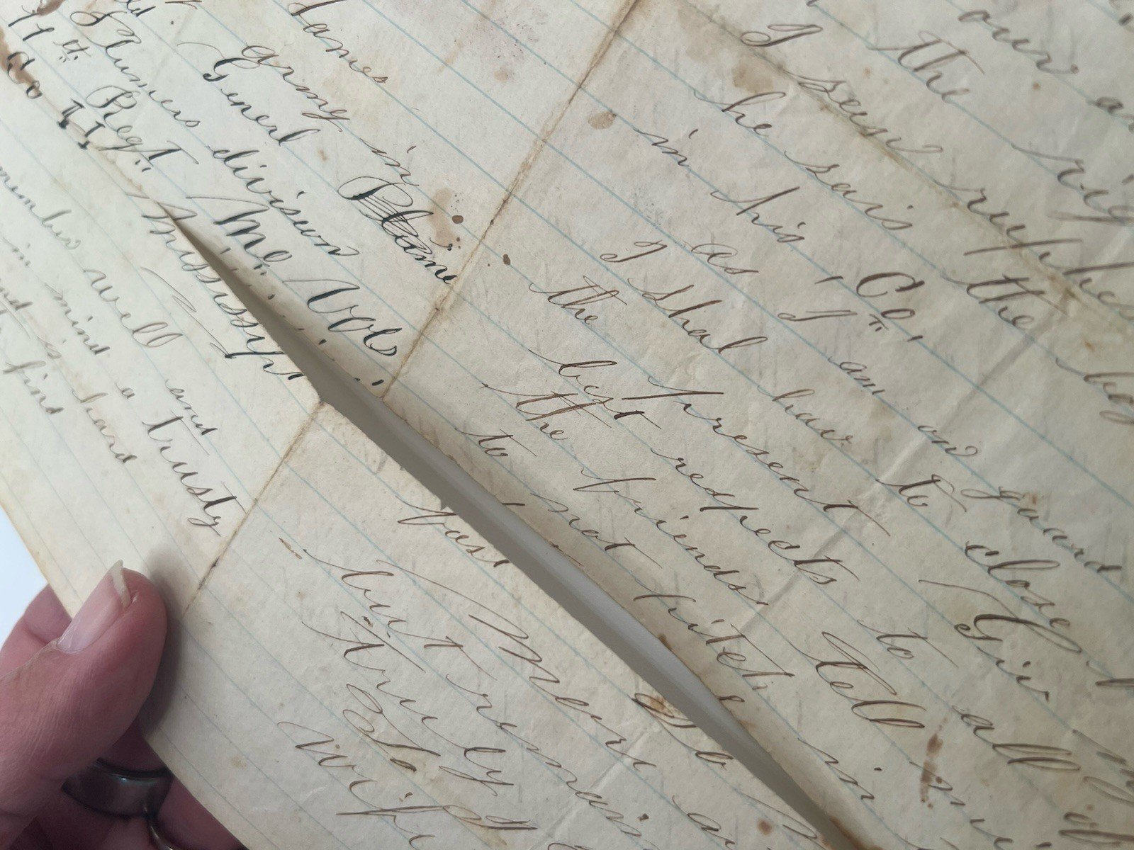 1862 Civil War Siege of Corinth Letter 11th Missouri James Pickering B1404 photo 17