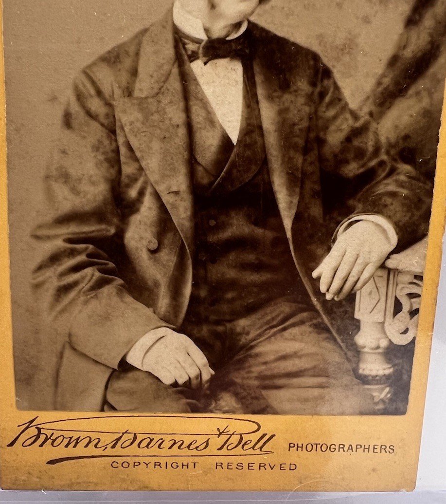 c1881 Brown Barnes & Bell Victorian CDV Gentleman Portrait England  #1405 photo 3