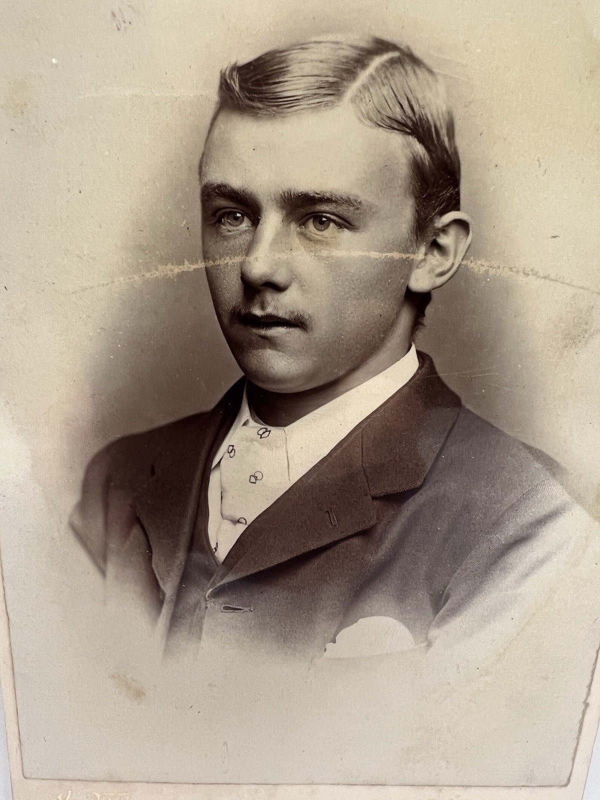 Victorian Liverpool Cabinet Card Gentleman J. Thomson 21 High Park St #1414 photo 2