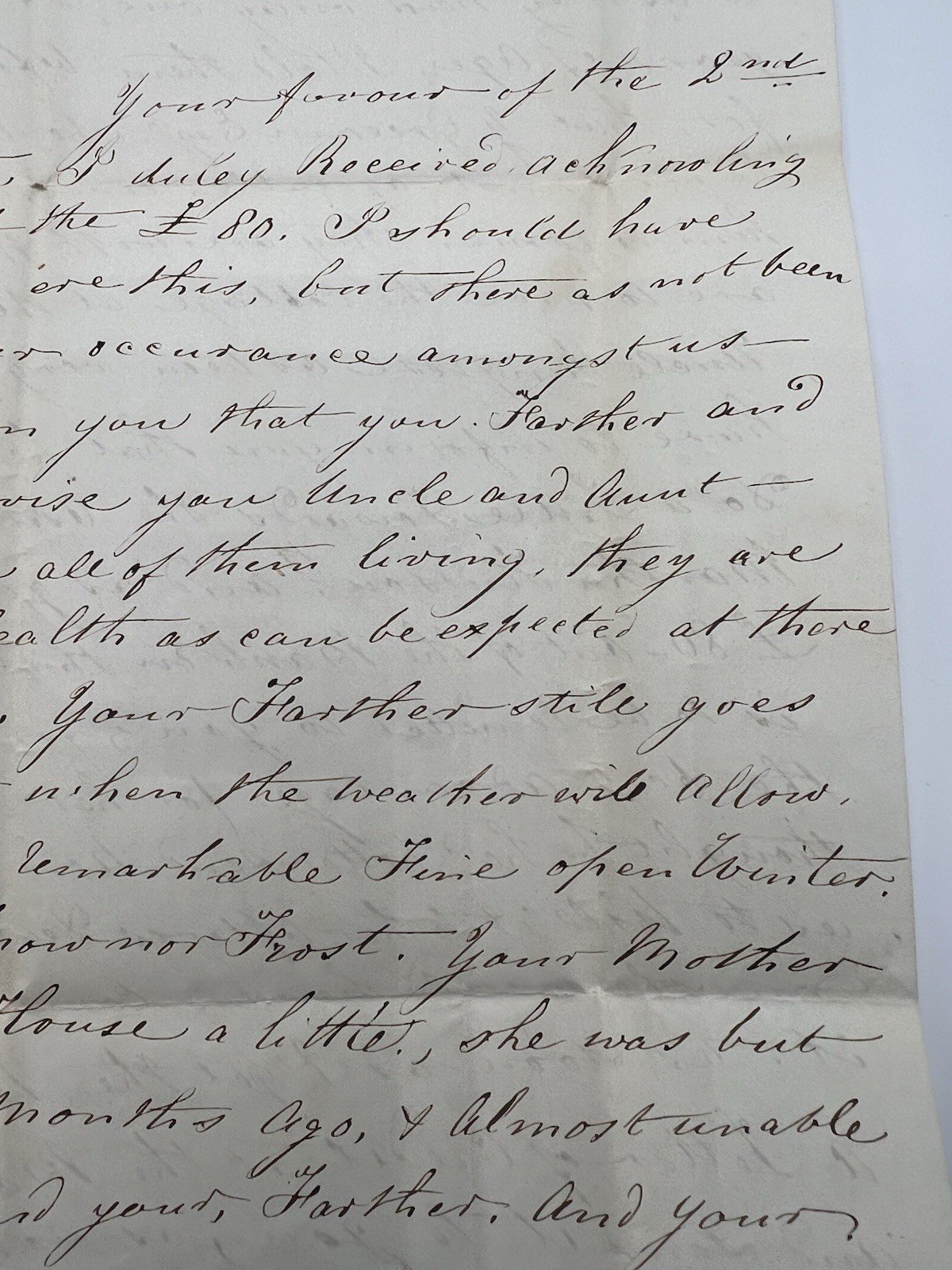 1846 Transatlantic Folded Letter Bridlington England to Vernon NY 1/- 7c #1415 photo 12