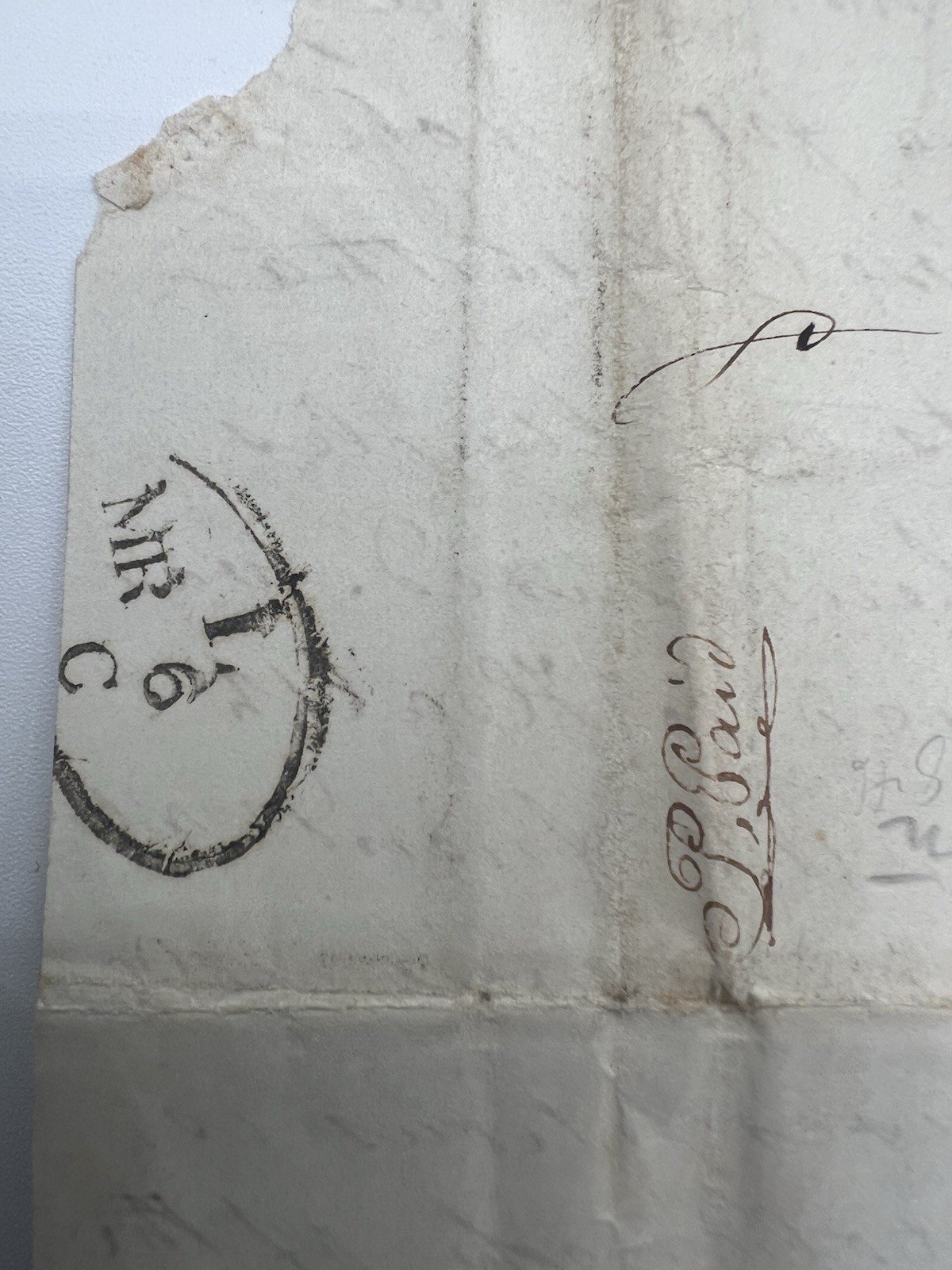 1846 Transatlantic Folded Letter Bridlington England to Vernon NY 1/- 7c #1415 photo 16