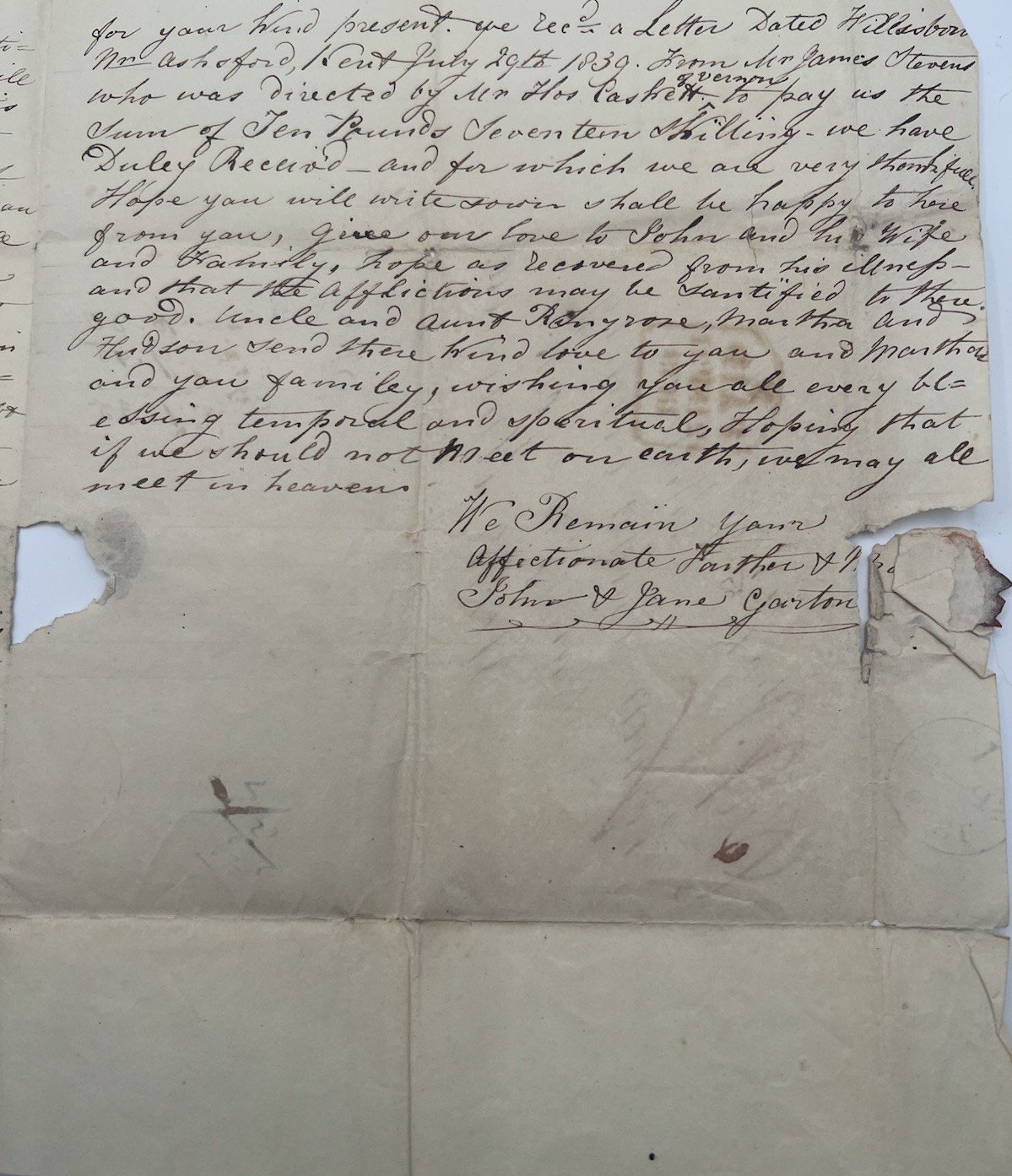 1839 Transatlantic Letter Probable British Queen Bridlington to Vernon NY #1417 photo 8