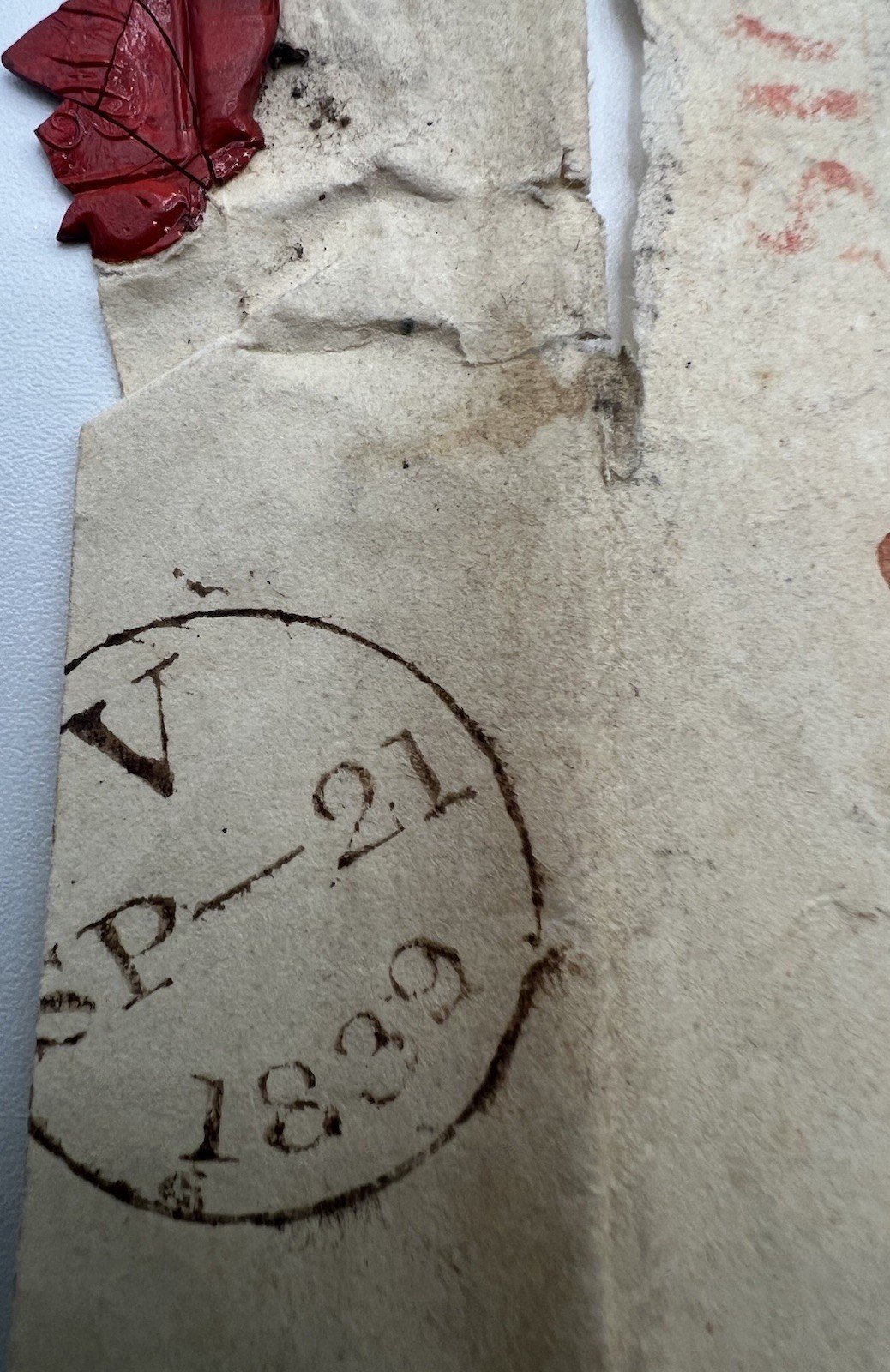 1839 Transatlantic Letter Probable British Queen Bridlington to Vernon NY #1417 photo 14