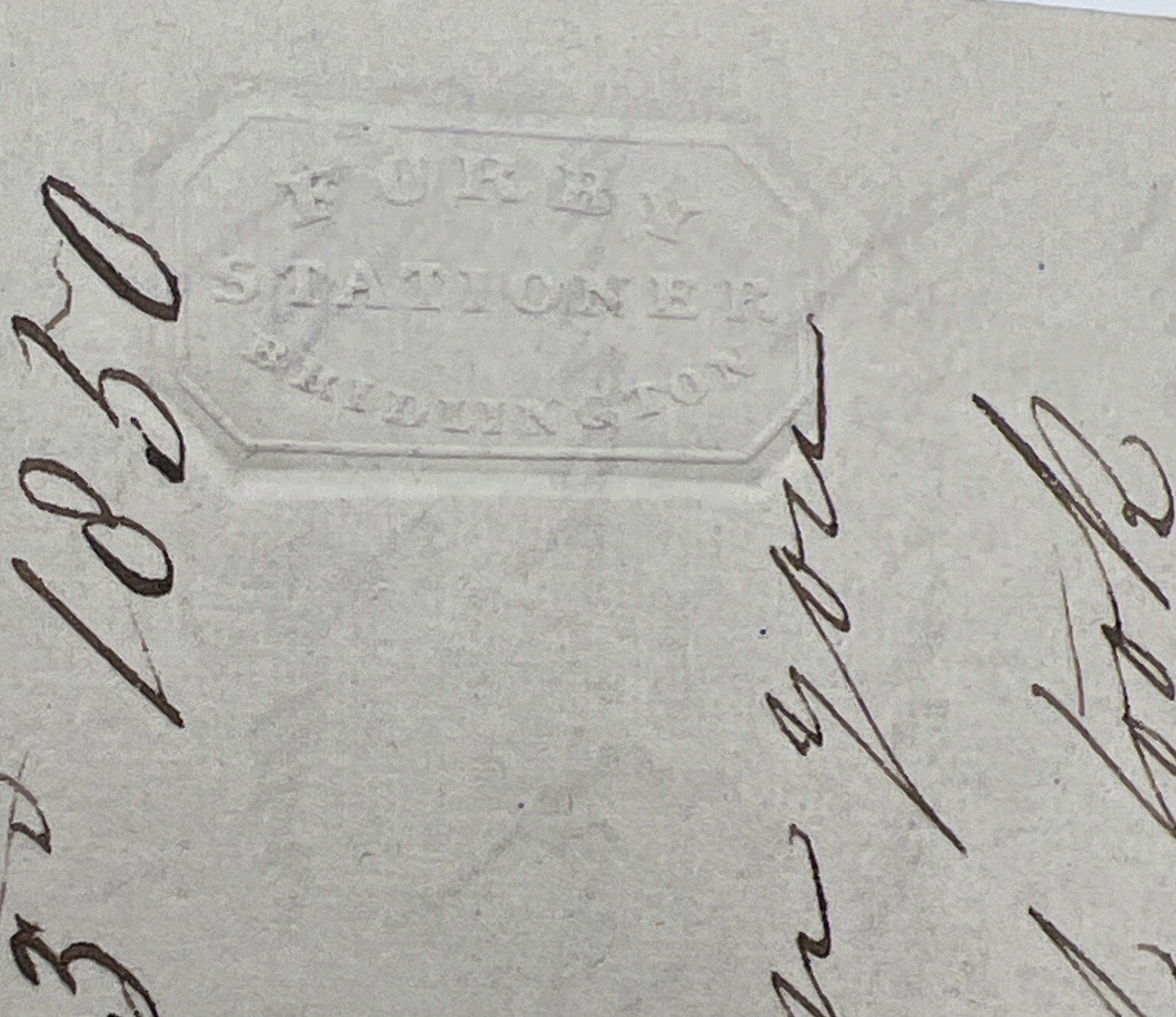 1850 Beverley England to Michigan Death Letter Wax Seal Postal History #1421 photo 12