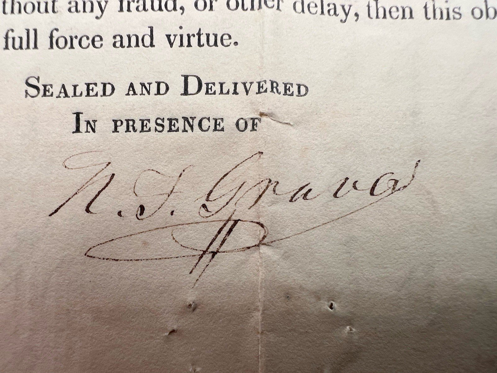1837 Oneida County NY $350 Debt Bond Luther Eastman George Stodard #1420 photo 6