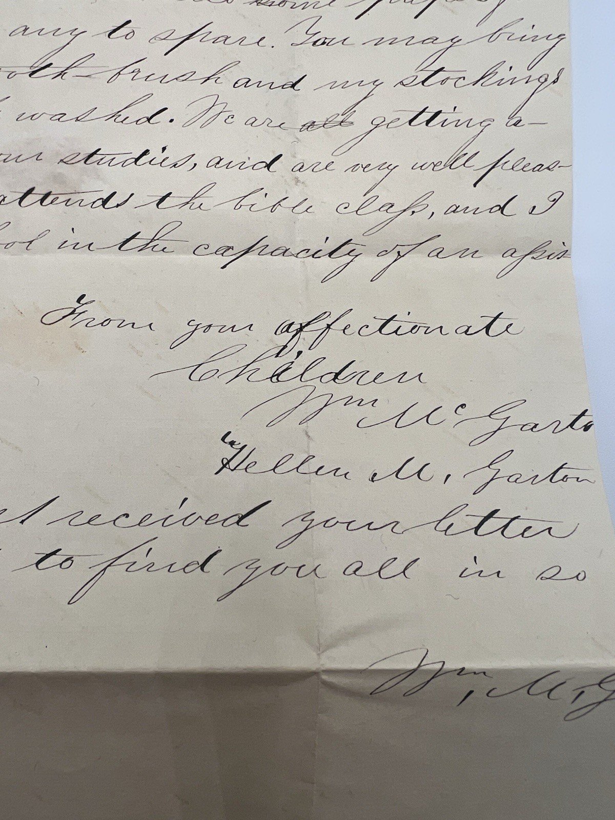 1846 Cazenovia Seminary Student Letters Helen & William Garton NY Pair# 1424 photo 3