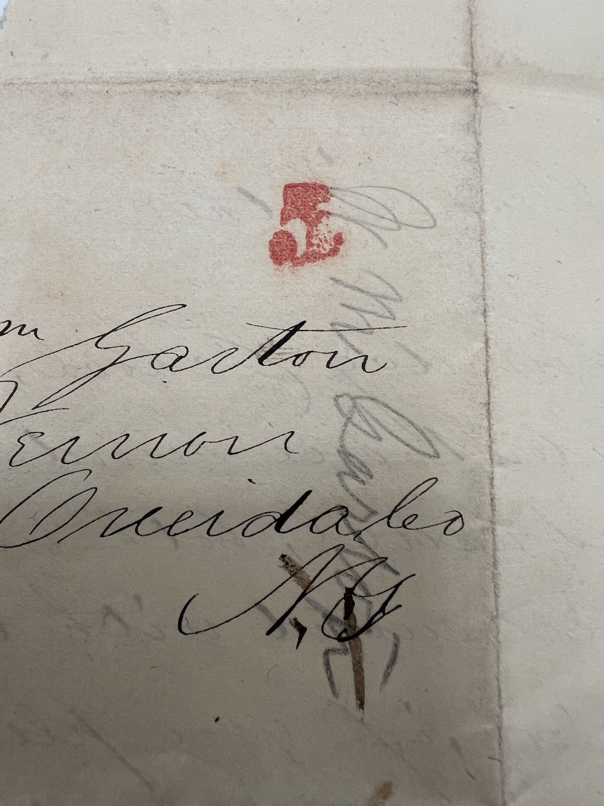 1846 Cazenovia Seminary Student Letters Helen & William Garton NY Pair# 1424 photo 9