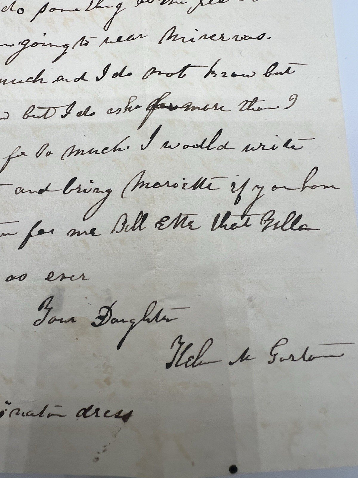 1846 Cazenovia Seminary Student Letters Helen & William Garton NY Pair# 1424 photo 12