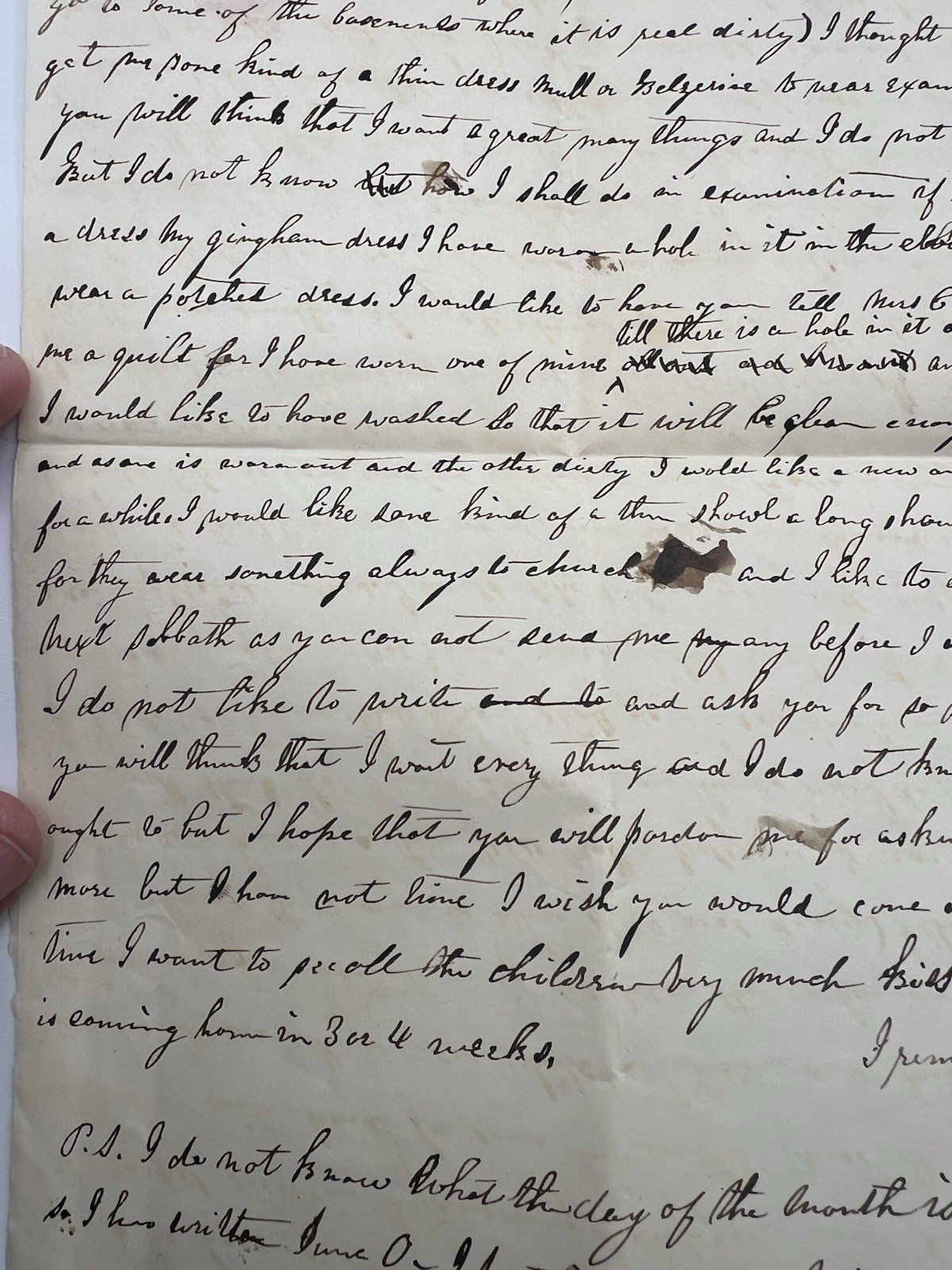 1846 Cazenovia Seminary Student Letters Helen & William Garton NY Pair# 1424 photo 15