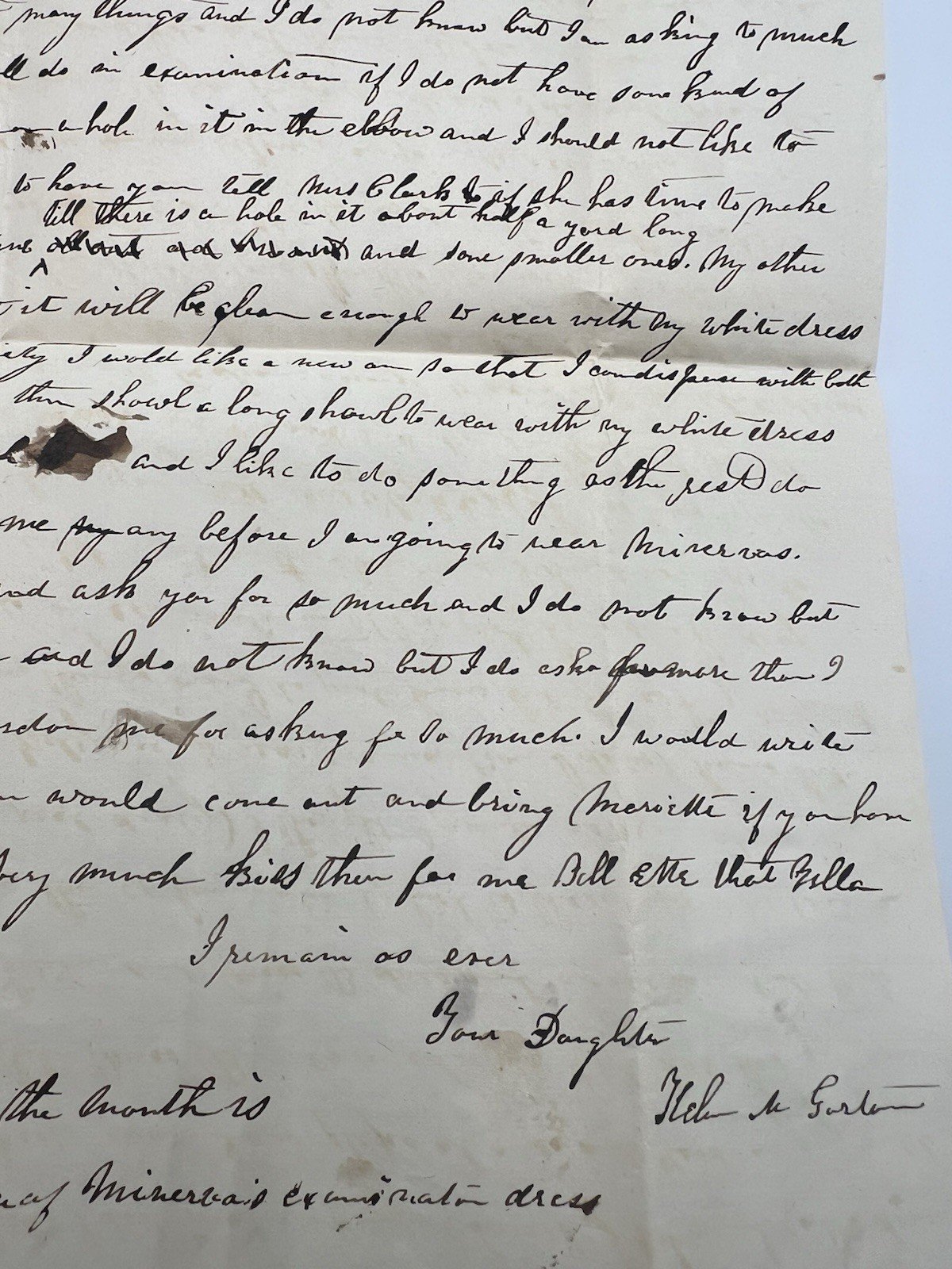 1846 Cazenovia Seminary Student Letters Helen & William Garton NY Pair# 1424 photo 16
