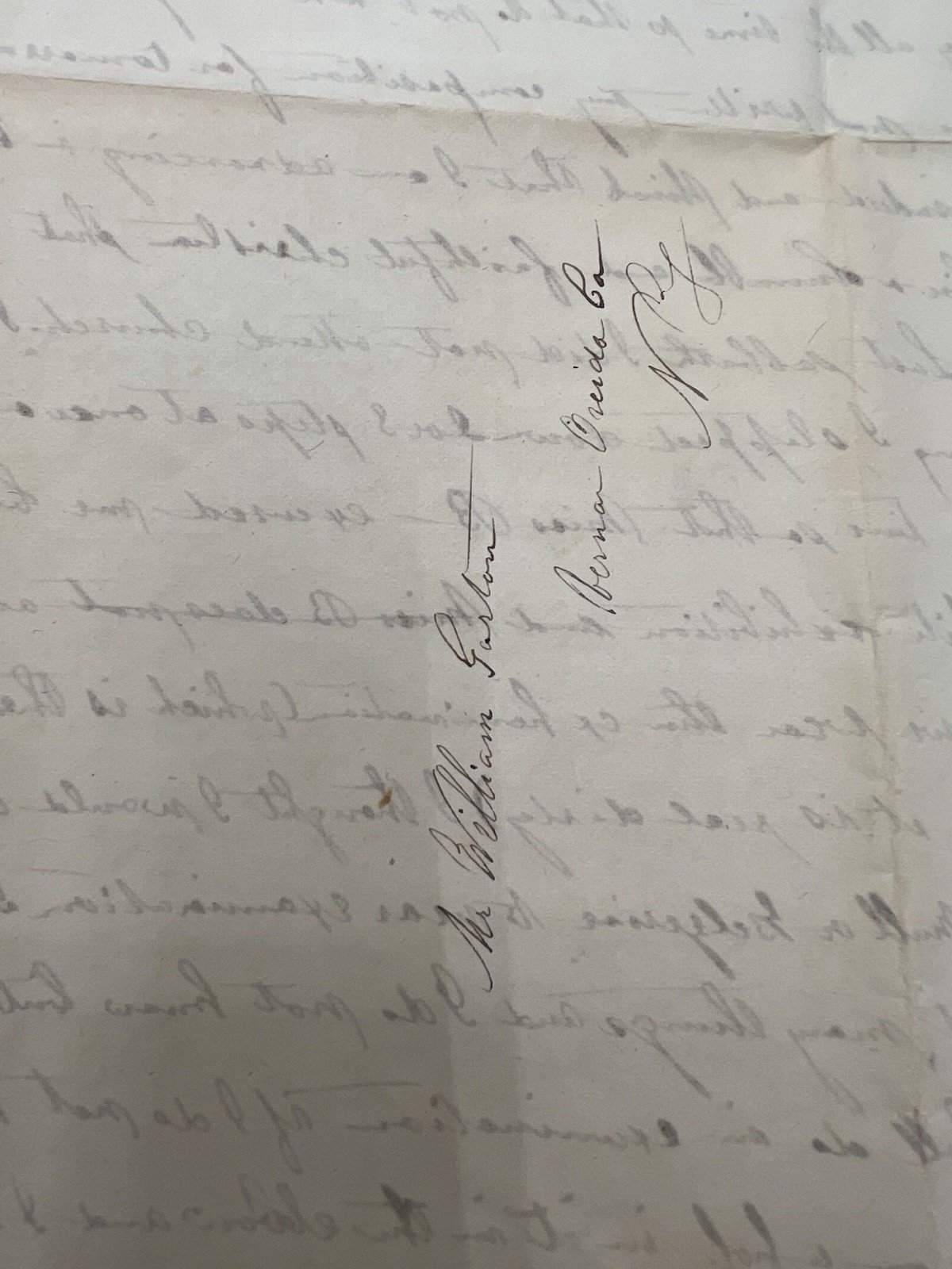 1846 Cazenovia Seminary Student Letters Helen & William Garton NY Pair# 1424 photo 17