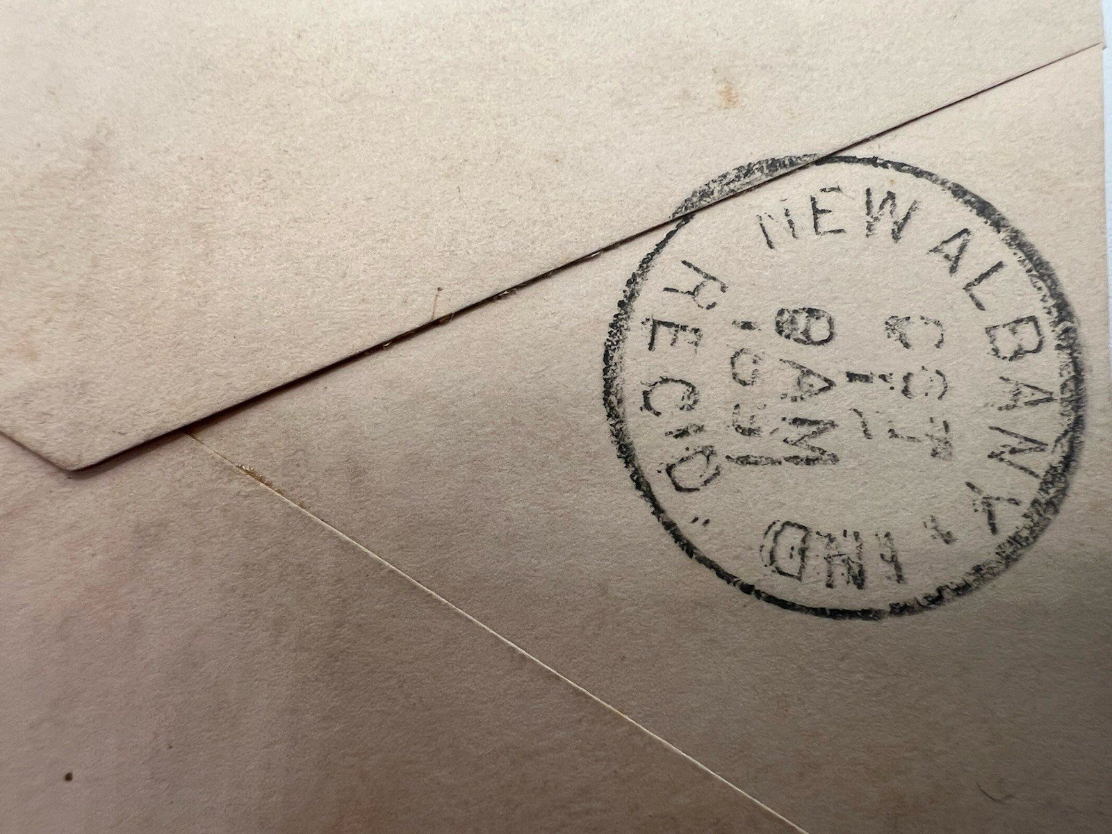 1891 Fairfield Iowa Cover 2¢ Washington Scott #220 New Albany IN #1427 photo 7