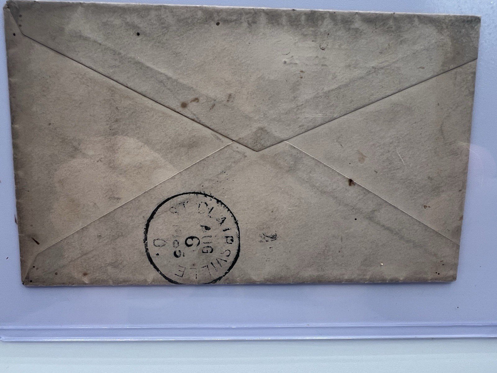 1885 Keota Iowa Cover Scott 210 2¢ Washington to St Clairsville Ohio #1429 photo 5