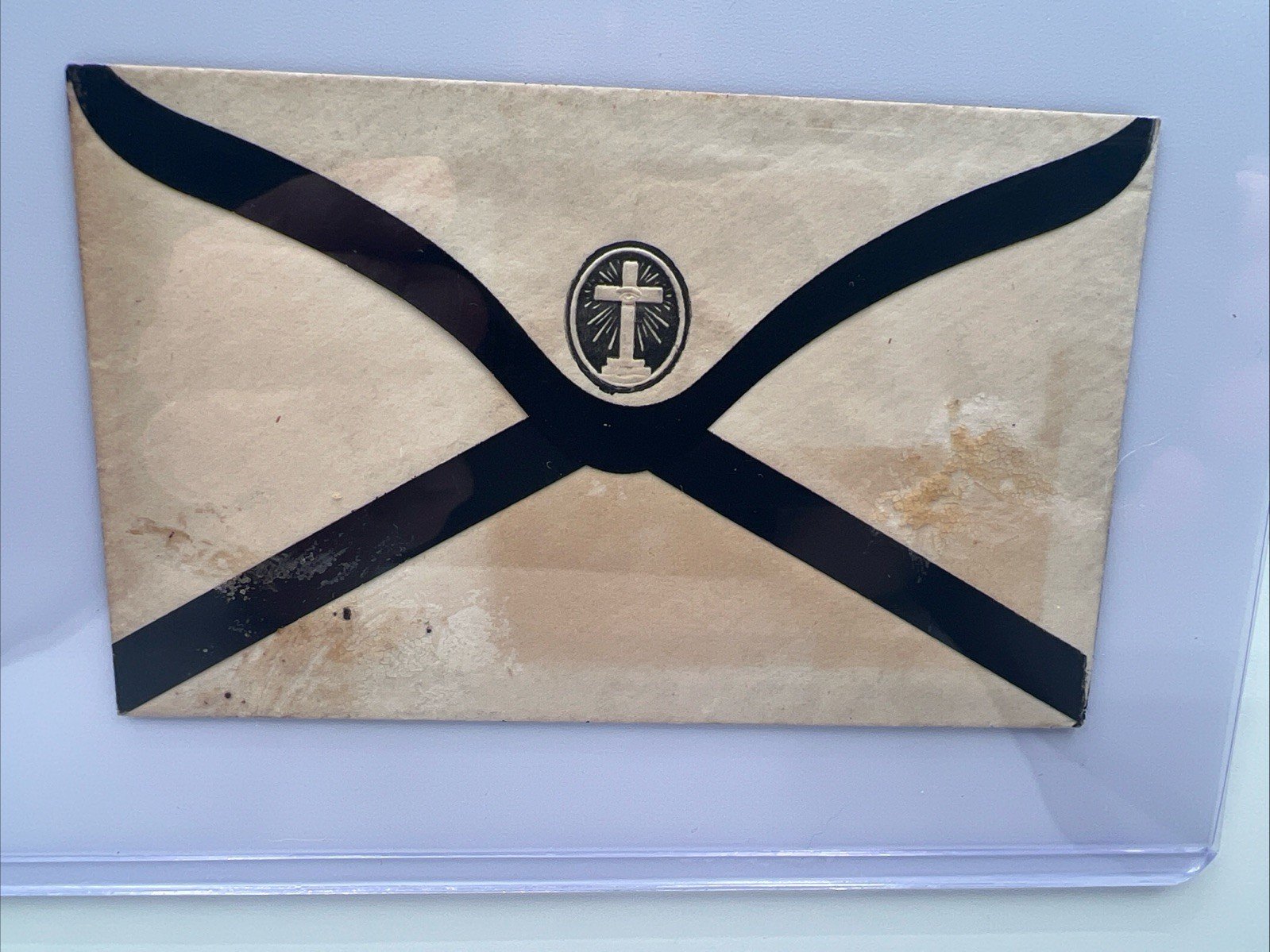 c1858-61 Williamsburgh NY Mourning Cover Scott 26 3¢ Washington Holmes #1431 photo 5