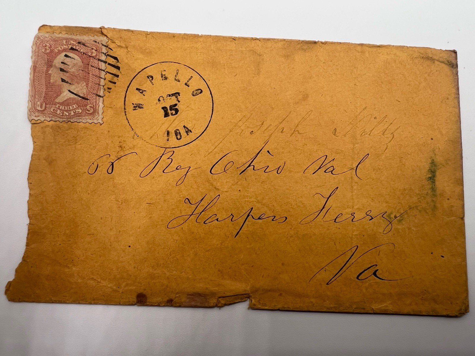 Civil War 1862 8th Ohio Infantry Harpers Ferry Antietam Cover #1433
