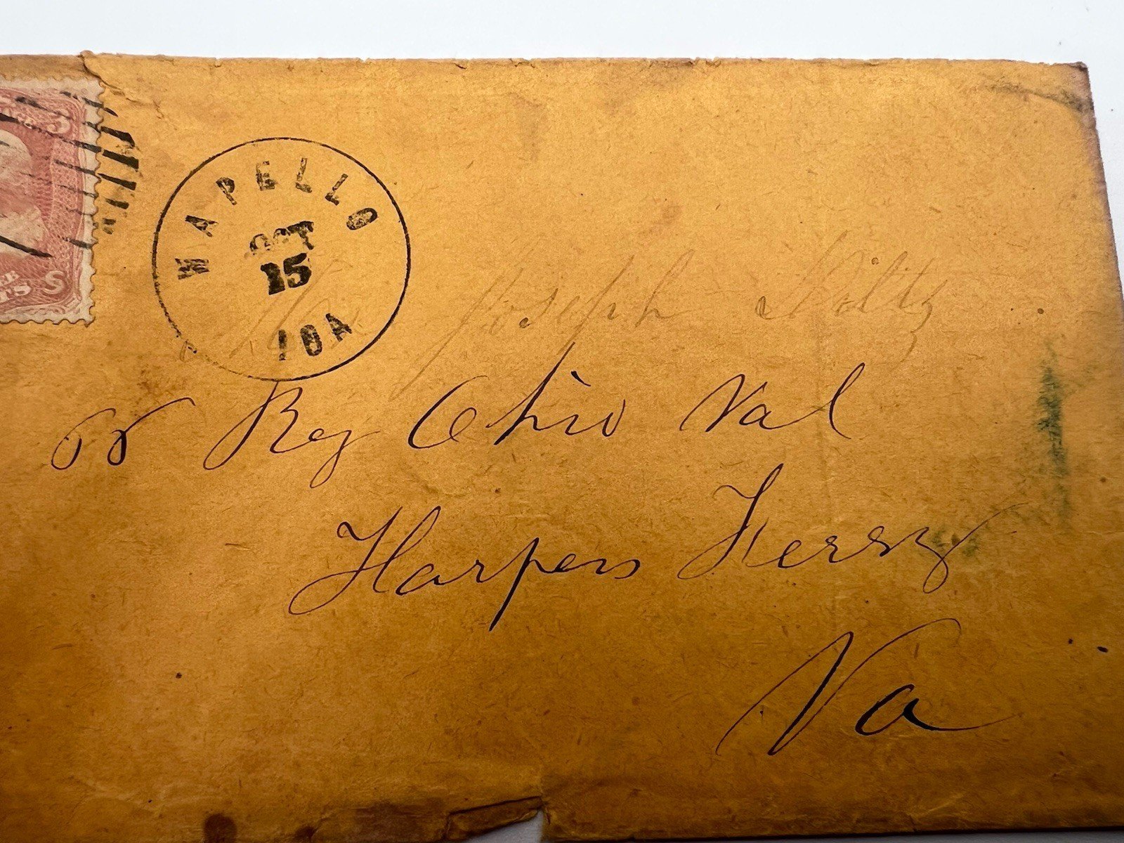 Civil War 1862 8th Ohio Infantry Harpers Ferry Antietam Cover #1433 photo 4
