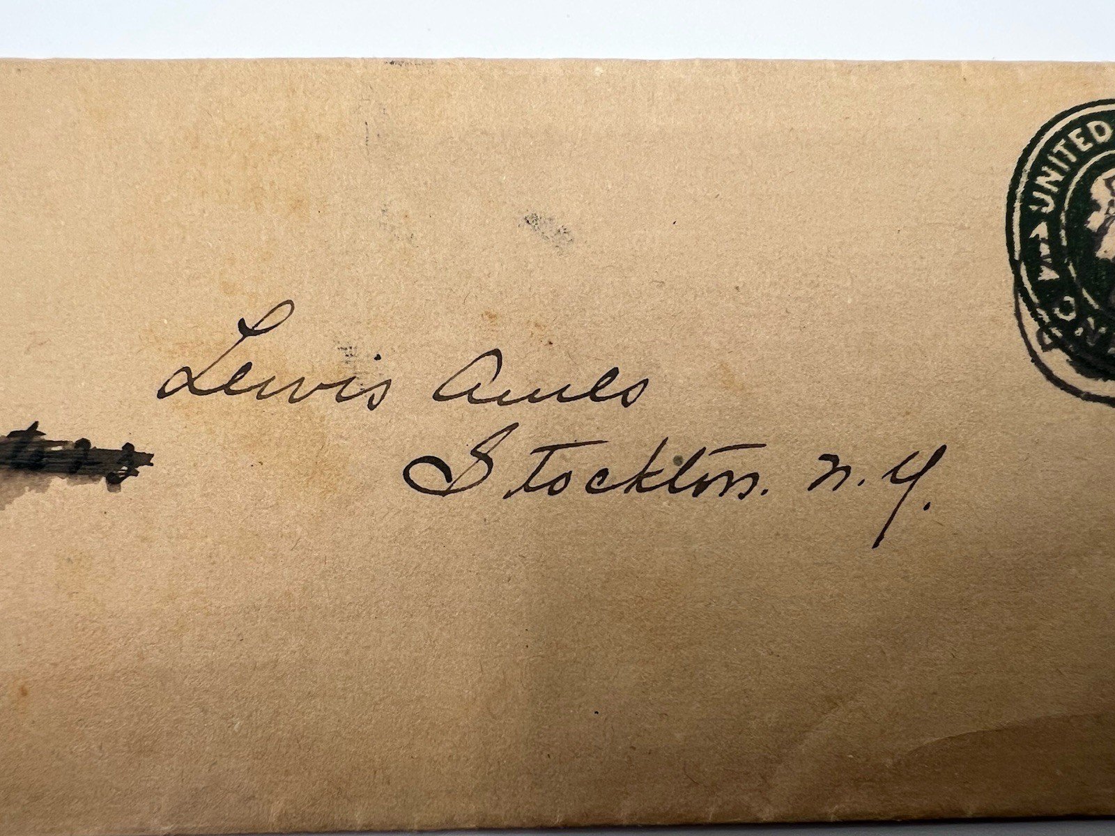 Scott W425 1¢ Franklin Postal Wrapper Lewis Ames Stockton NY #1441 photo 2