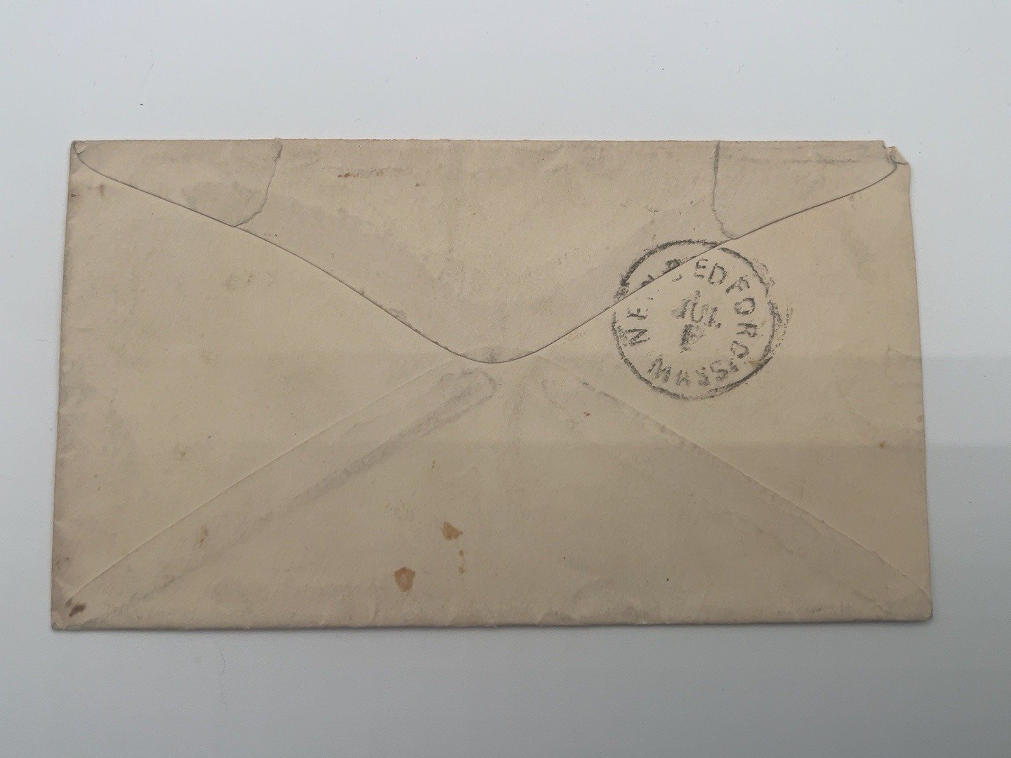1870s Biddeford Maine to New Bedford MA 3c Washington Postal Cover #1445 photo 2