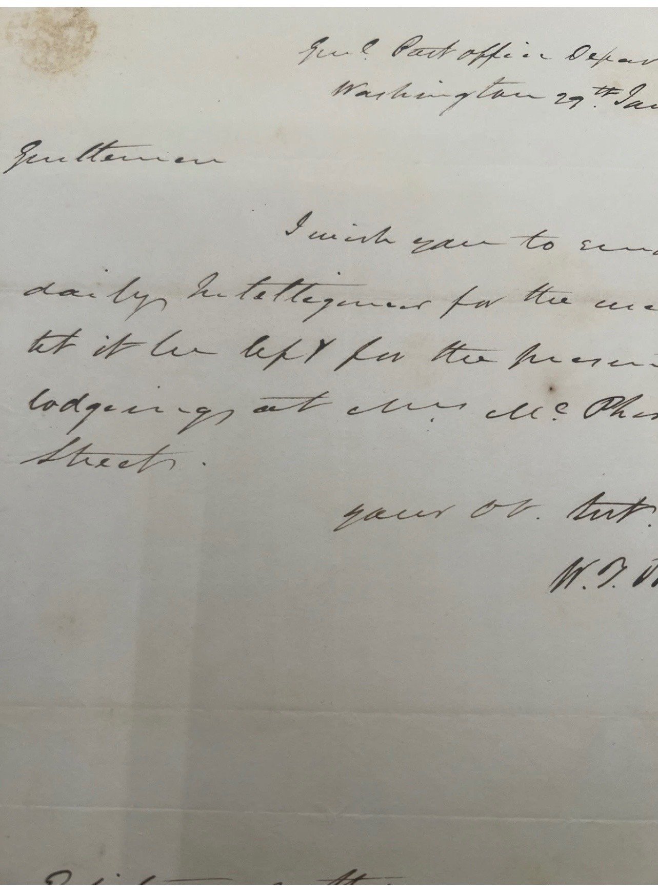 1833 William T. Barry ALS Postmaster General Andrew Jackson Signed Letter #1466 photo 2