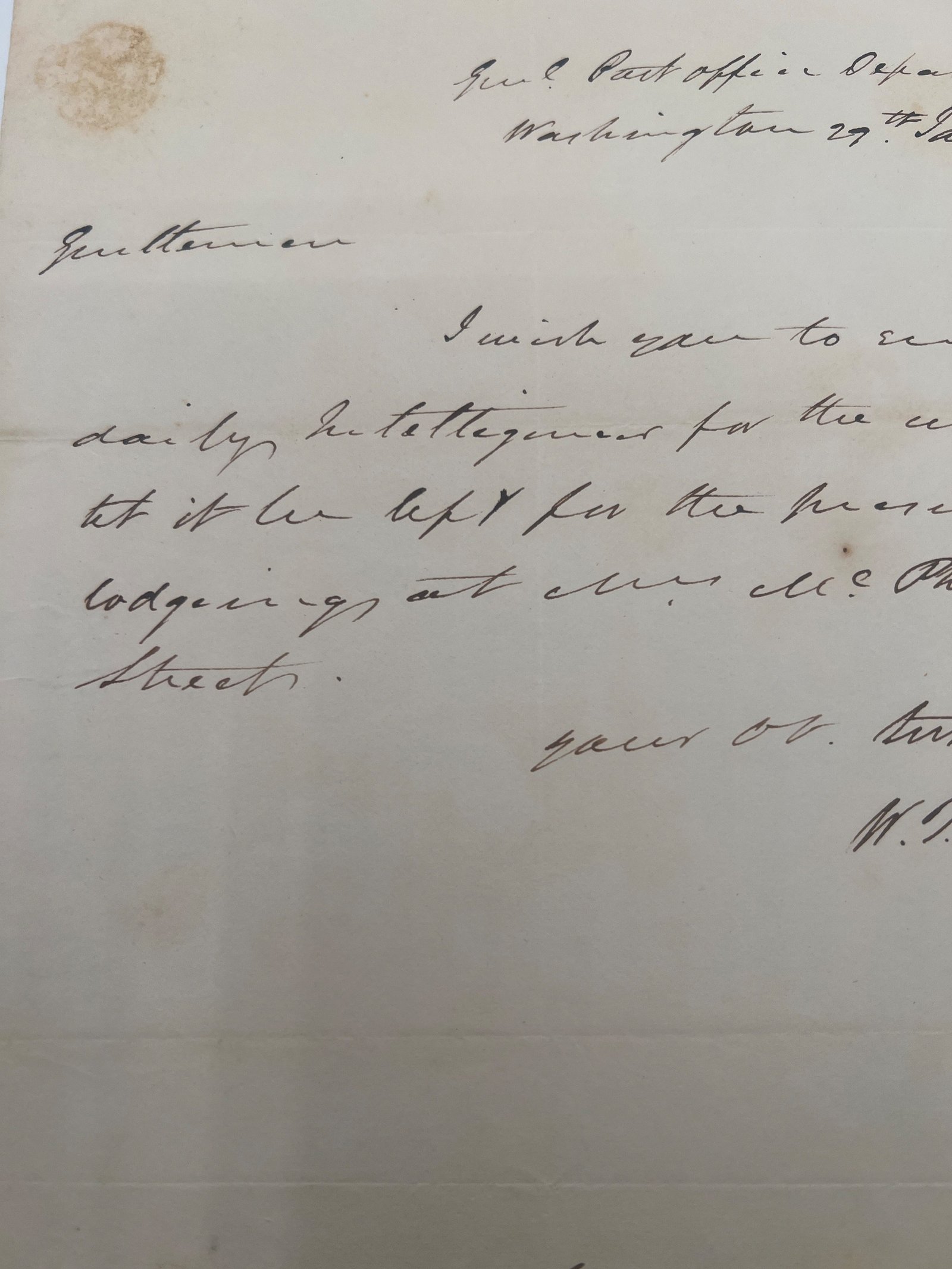 1833 William T. Barry ALS Postmaster General Andrew Jackson Signed Letter #1466 photo 9