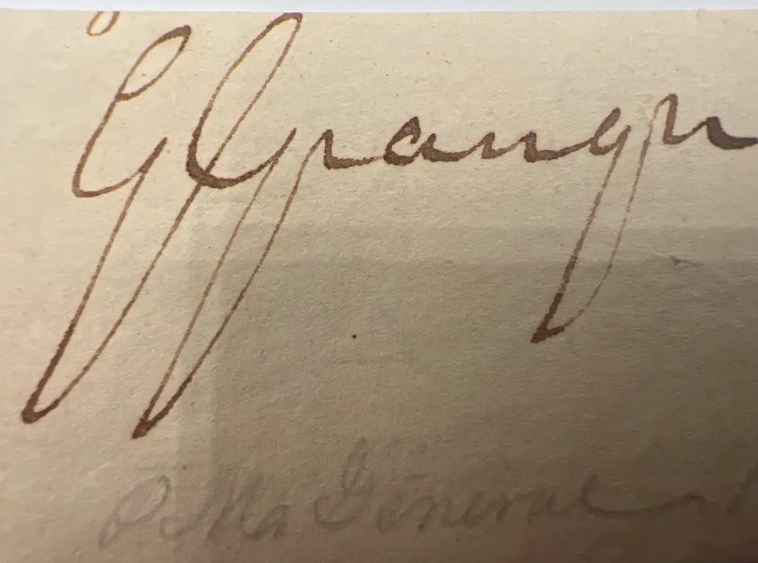 Gideon Granger Autograph Signature Jefferson Madison Postmaster General #1465 photo 2