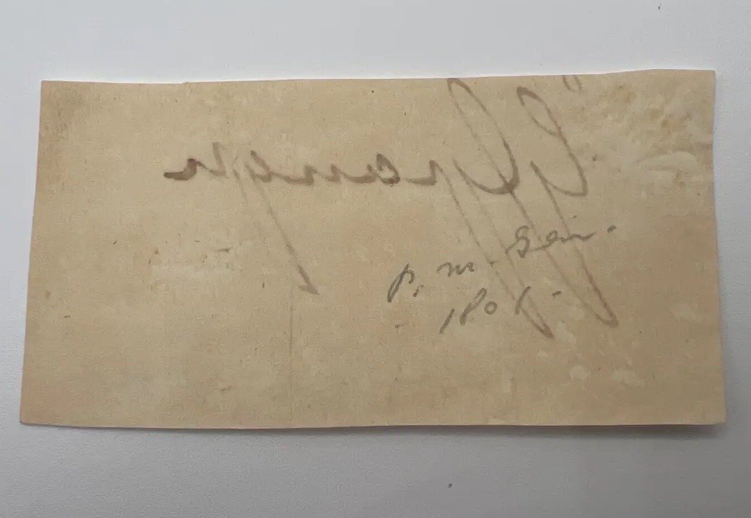 Gideon Granger Autograph Signature Jefferson Madison Postmaster General #1465 photo 3