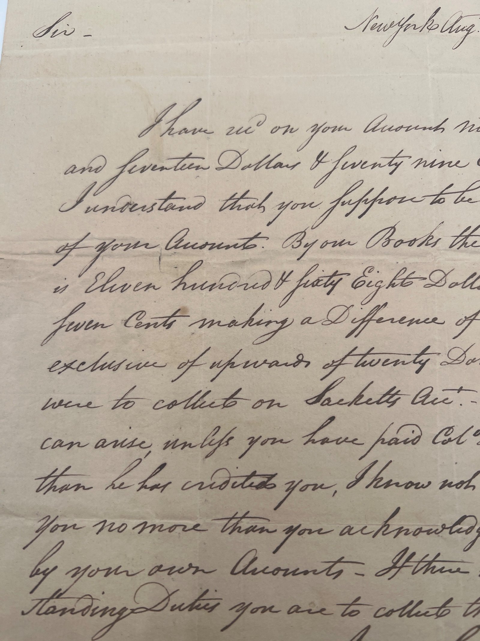 1803 Samuel Osgood Signed Letter 1st U.S. Postmaster General Naval Office #1463 photo 3