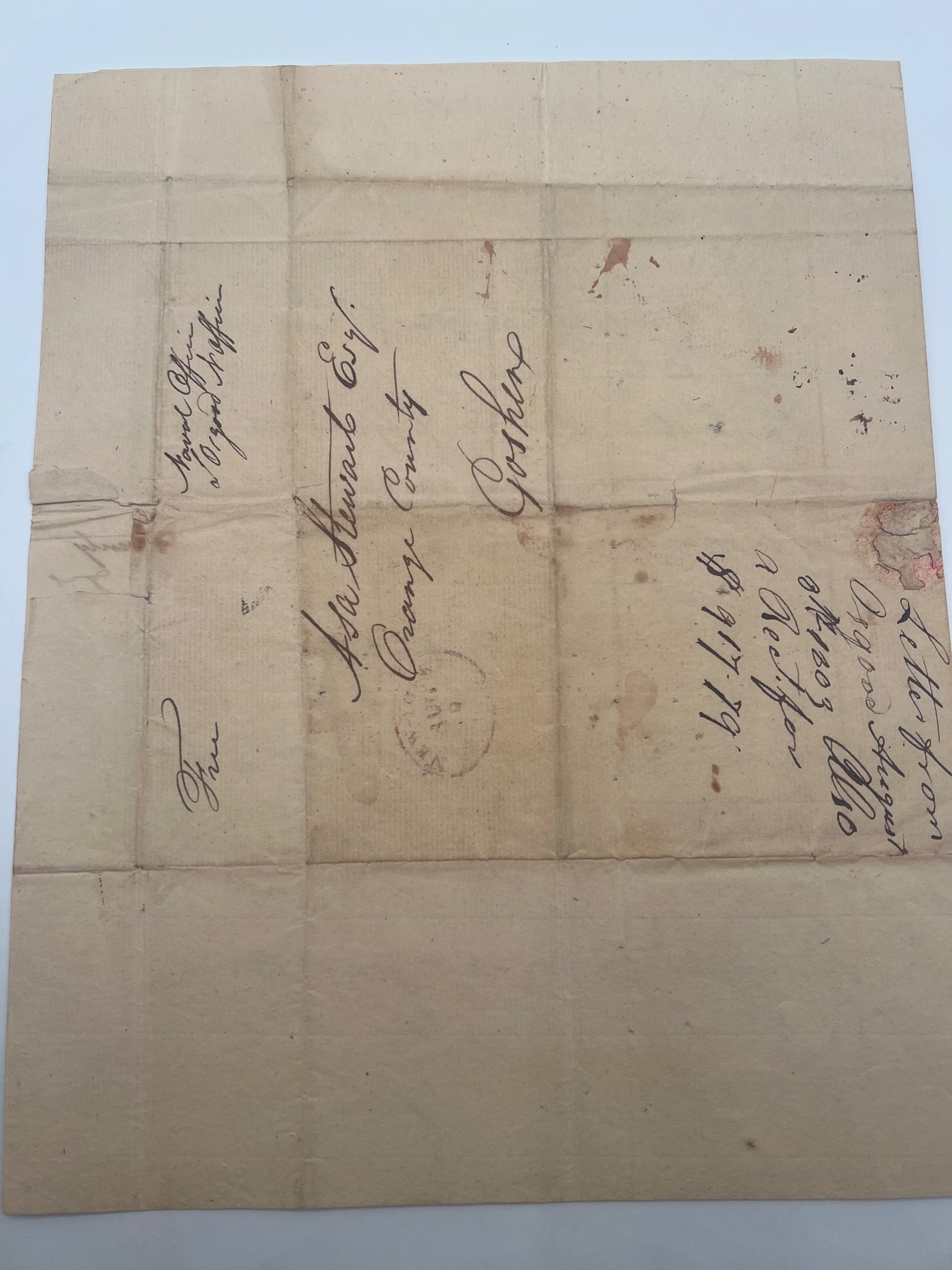 1803 Samuel Osgood Signed Letter 1st U.S. Postmaster General Naval Office #1463 photo 7