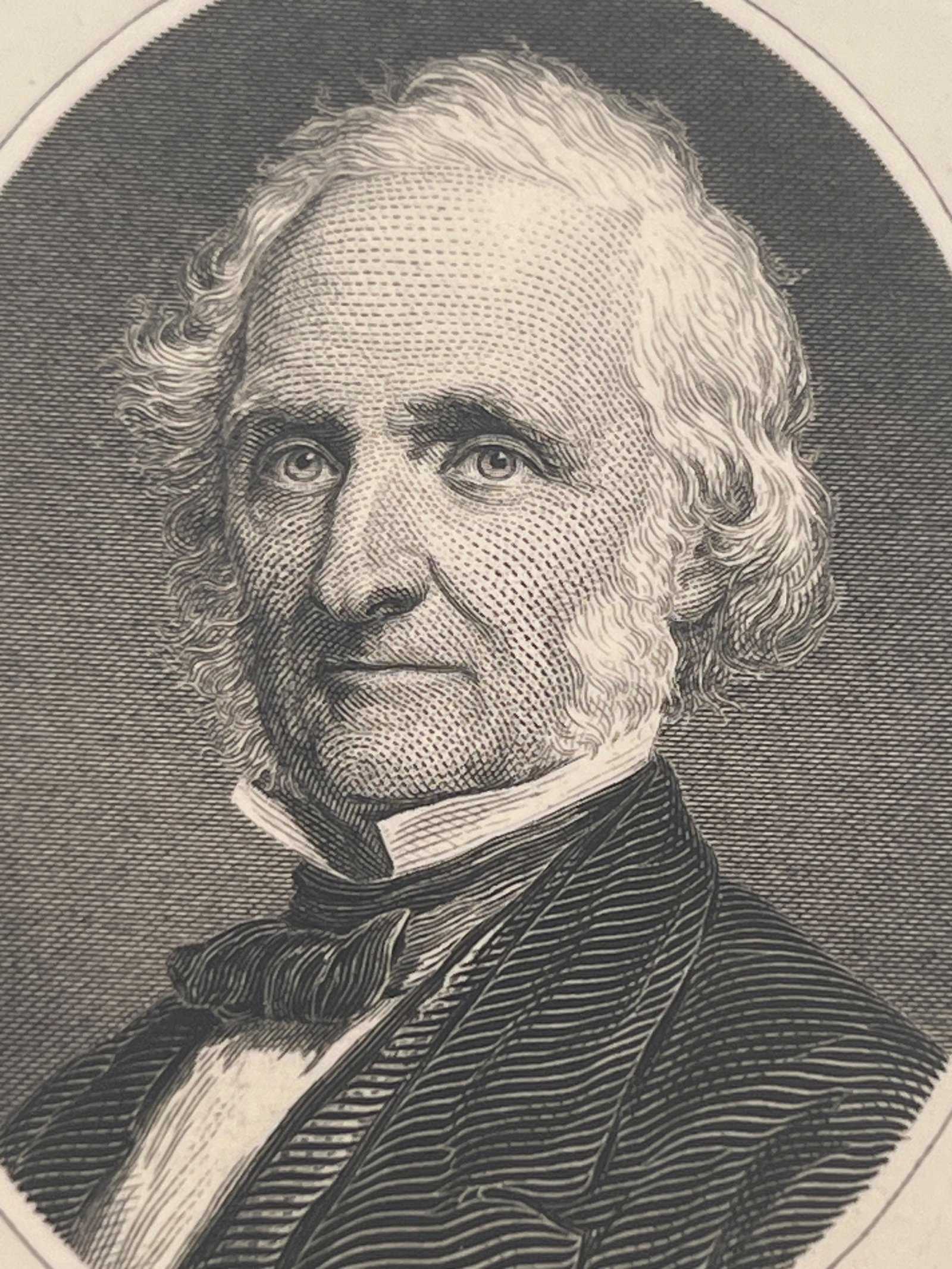 Amos Kendall BEP Large Die Proof Engraving Postmaster General Portrait #1461 photo 4