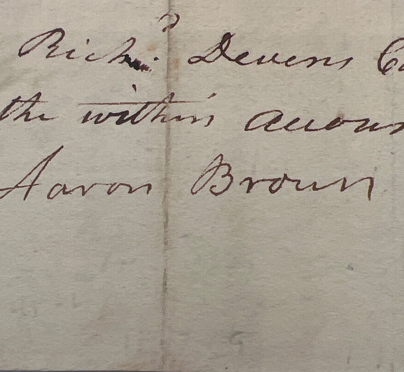 Aaron V. Brown Autograph Cut Signature TN Governor Postmaster General #1460 photo 4