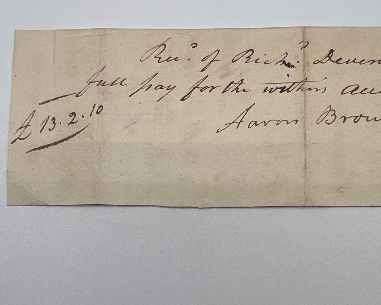 Aaron V. Brown Autograph Cut Signature TN Governor Postmaster General #1460 photo 2