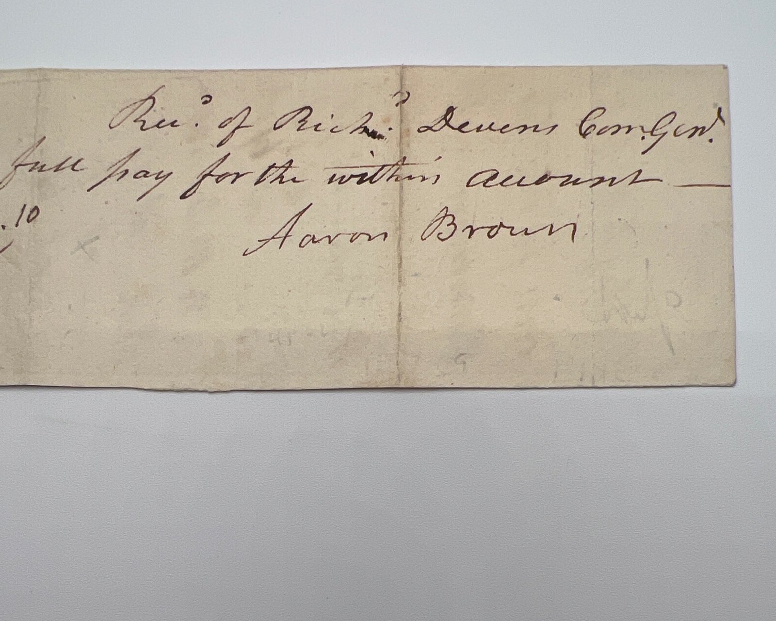 Aaron V. Brown Autograph Cut Signature TN Governor Postmaster General #1460 photo 3