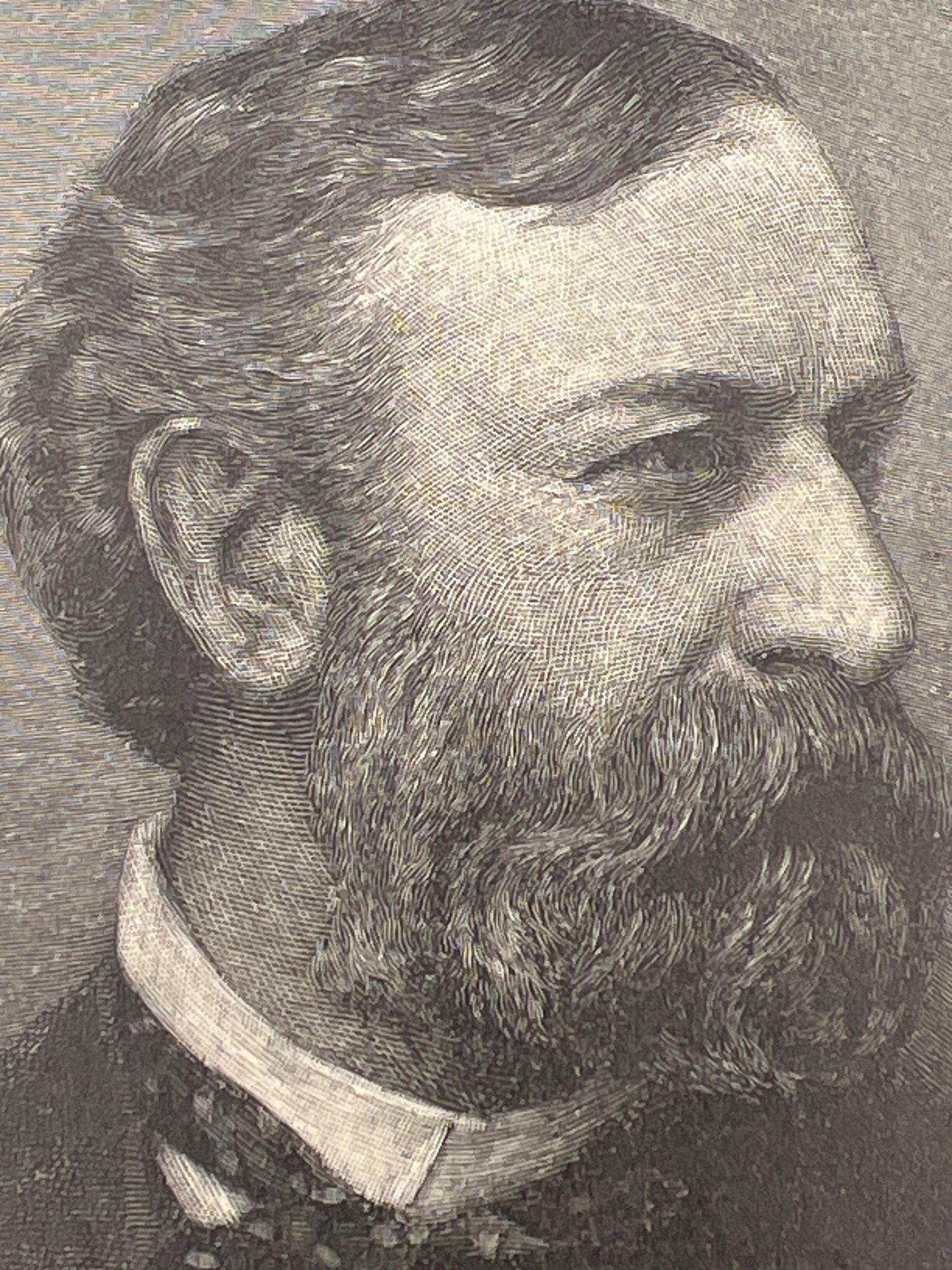 1891 William F. Vilas Portrait Engraving Grover Cleveland Cabinet Wisconsin #1454 photo 4