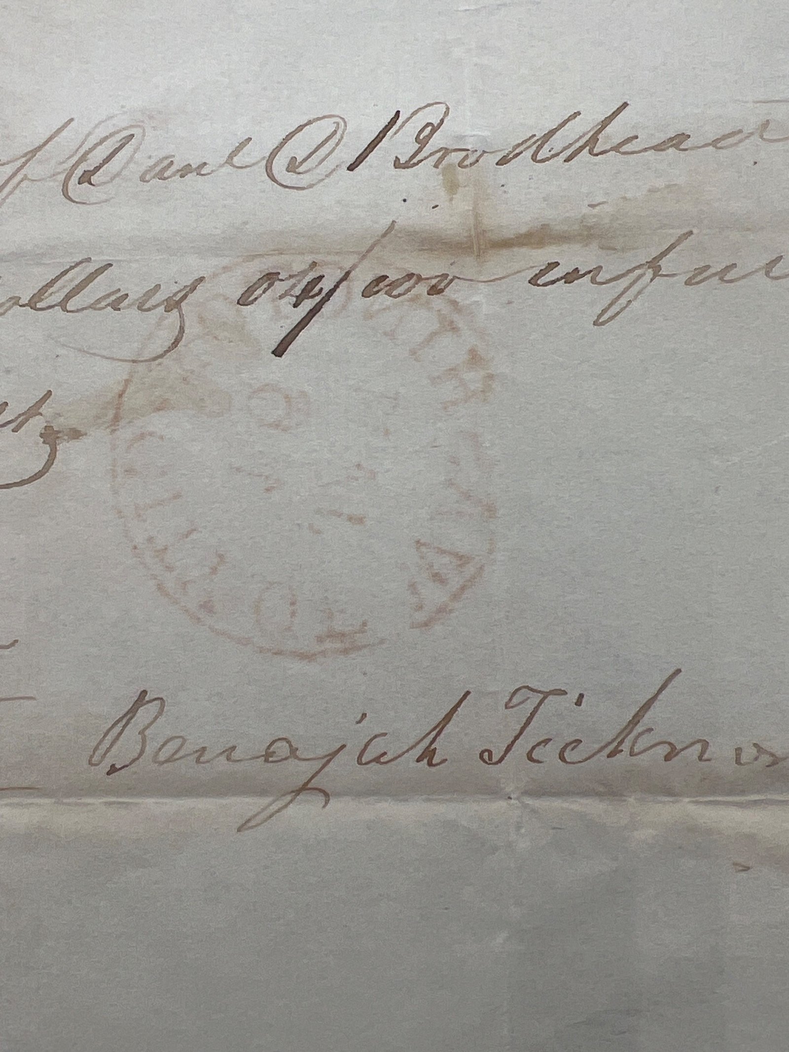 1832 Amos Kendall Signed Treasury Letter U.S. Navy Washington City FREE #1452 photo 6