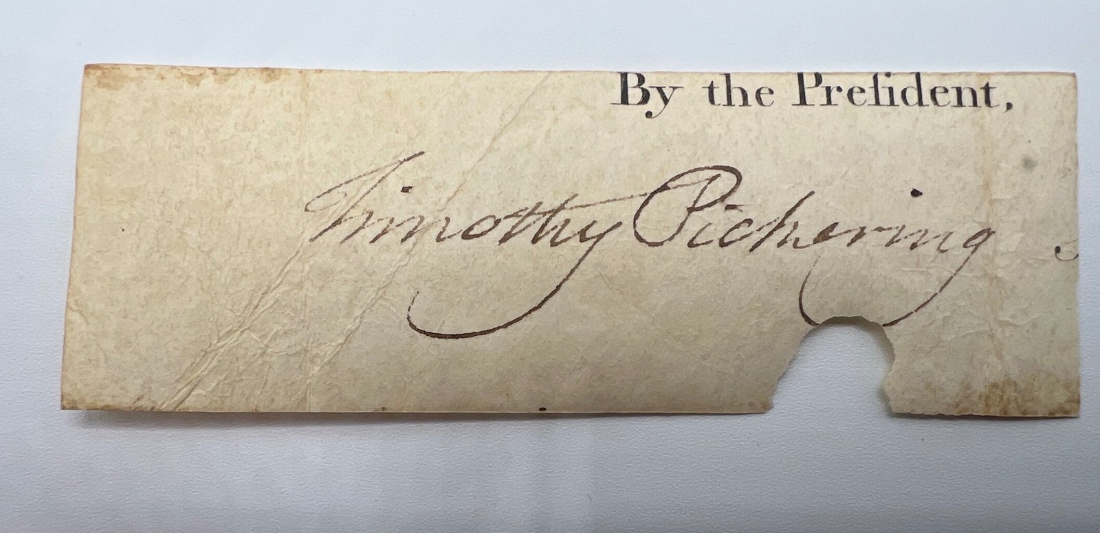 Timothy Pickering Signed Autograph “By the President” c.1795-1800 + Bio #1467