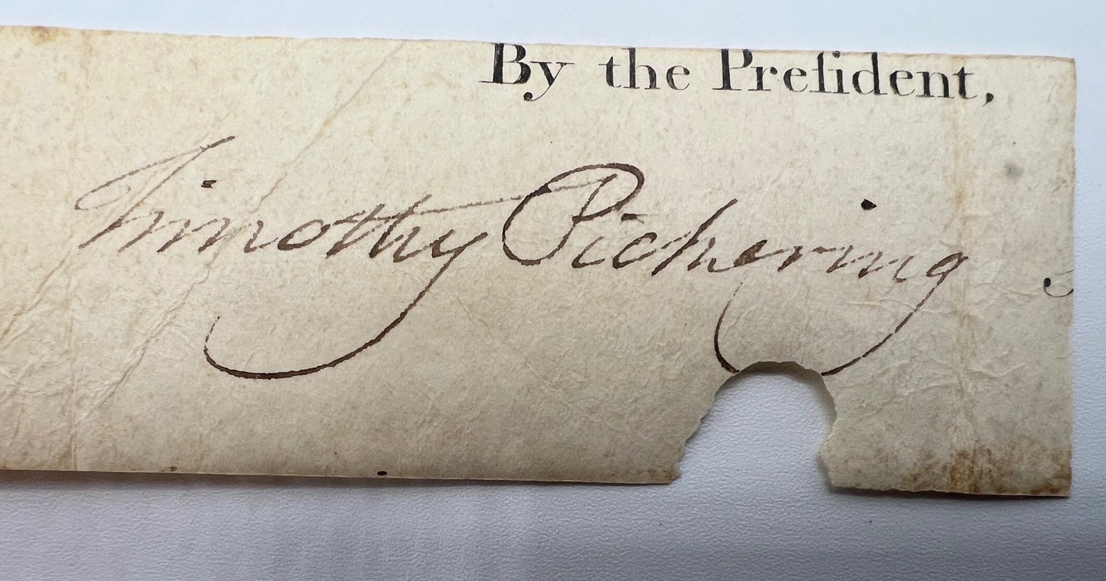 Timothy Pickering Signed Autograph “By the President” c.1795-1800 + Bio #1467 photo 2