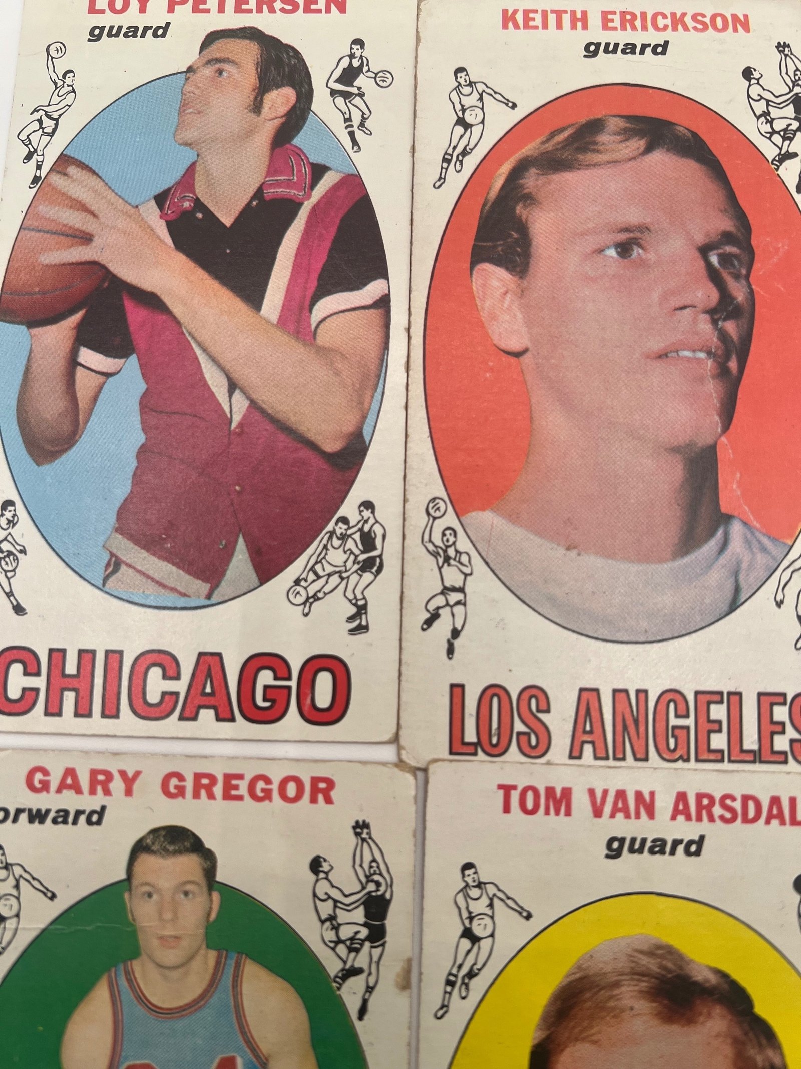 1969-70 Topps Basketball Tall Boy 4 Card Lot 3 RC Petersen Erickson #1470-4 photo 5