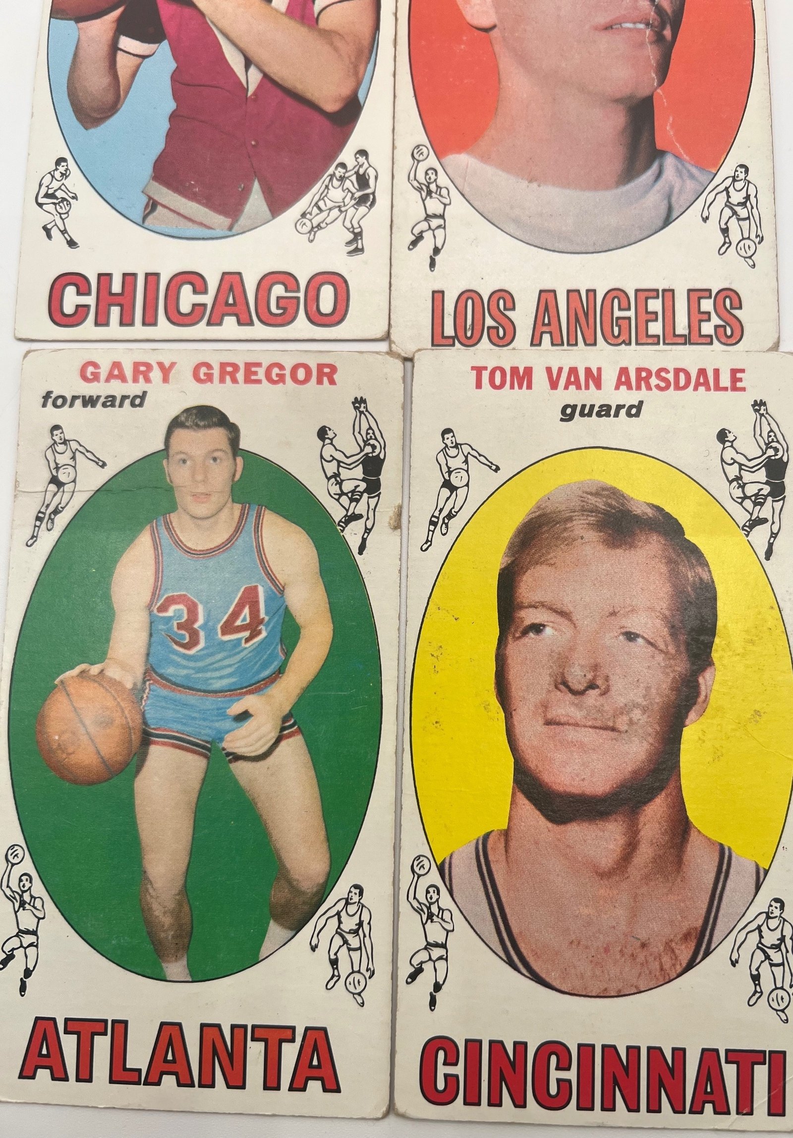 1969-70 Topps Basketball Tall Boy 4 Card Lot 3 RC Petersen Erickson #1470-4 photo 3