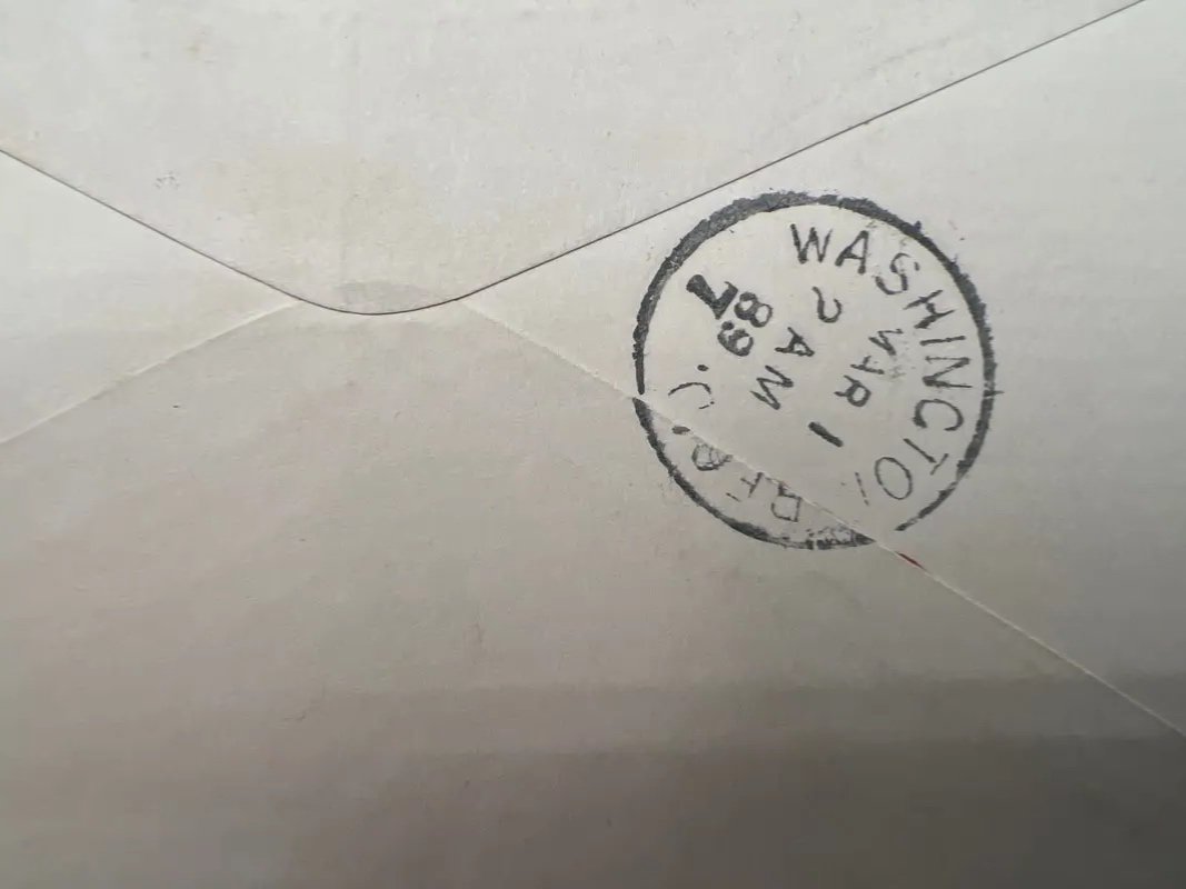 1889 Madison County NY Judge Cover to Congressman Milton De Lano #1473 photo 2
