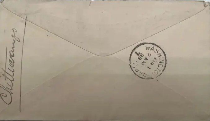 1889 Madison County NY Judge Cover to Congressman Milton De Lano #1473 photo 4