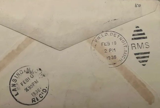 1936 CE2 16c Airmail Special Delivery First Day Cover Washington DC #1478 photo 6