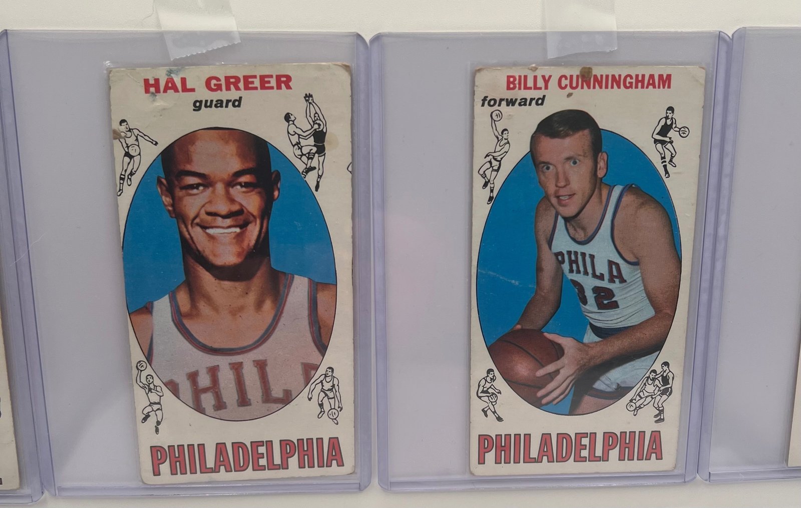 1969-70 Topps Tall Boy Basketball Lot 4 Cunningham Greer Scott Lee #1490 photo 2