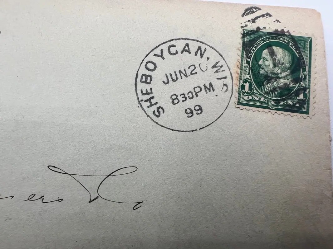 1899 Frost’s Veneer Seating Co Sheboygan WI Cover 1¢ Franklin Scott 279 #1494 photo 4