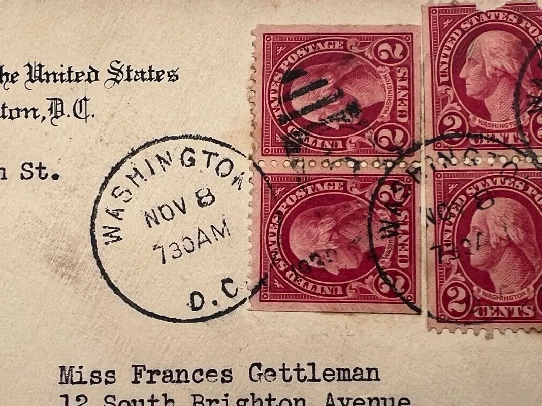 1930 Supreme Court Wilbur Friedman Harlan Stone Special Delivery Cover #1503 photo 5