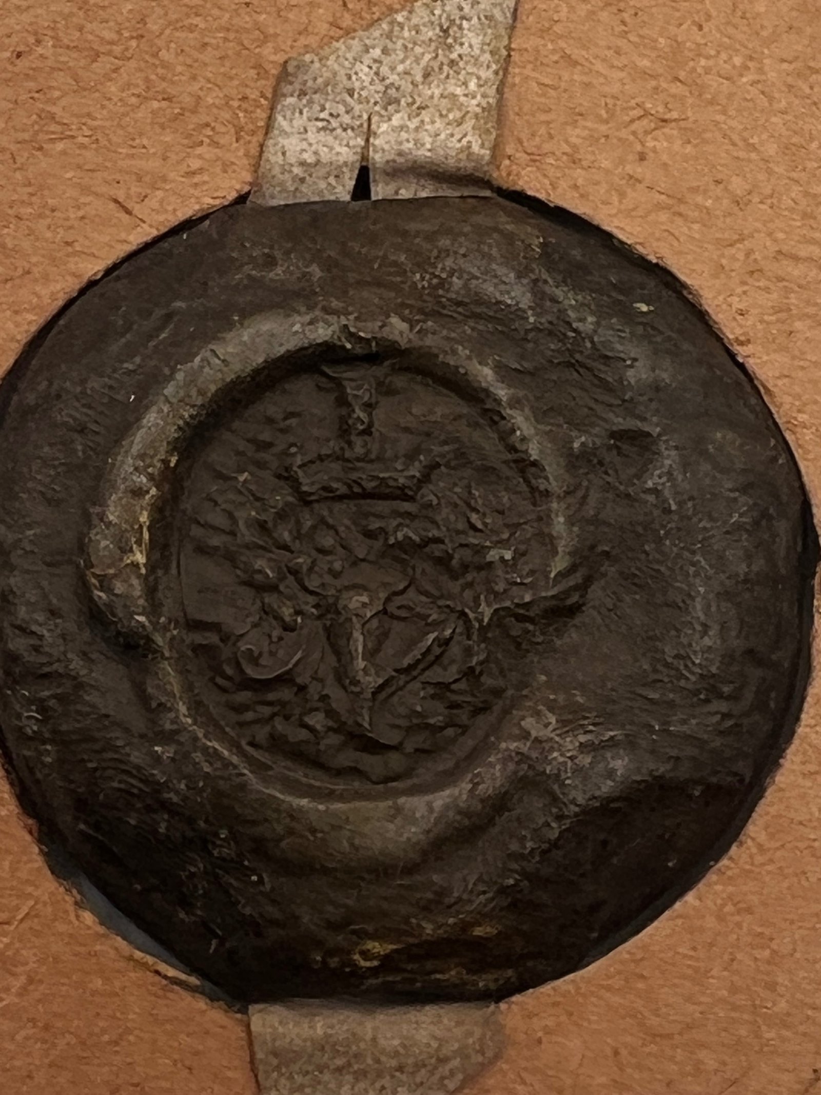 1762 Antique Du Bois Heraldic Wax Seal Koolewerff 1774 Dutch Armorial #1508 photo 8