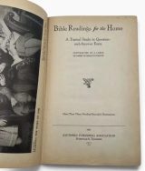 Bible Readings for the Home: A Topical Study in Question-and-Answer Form, 1945 # #1516 photo 6