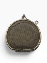 Vintage Round Metal Mesh Coin Purse with Hinged Frame # #1519 photo 2
