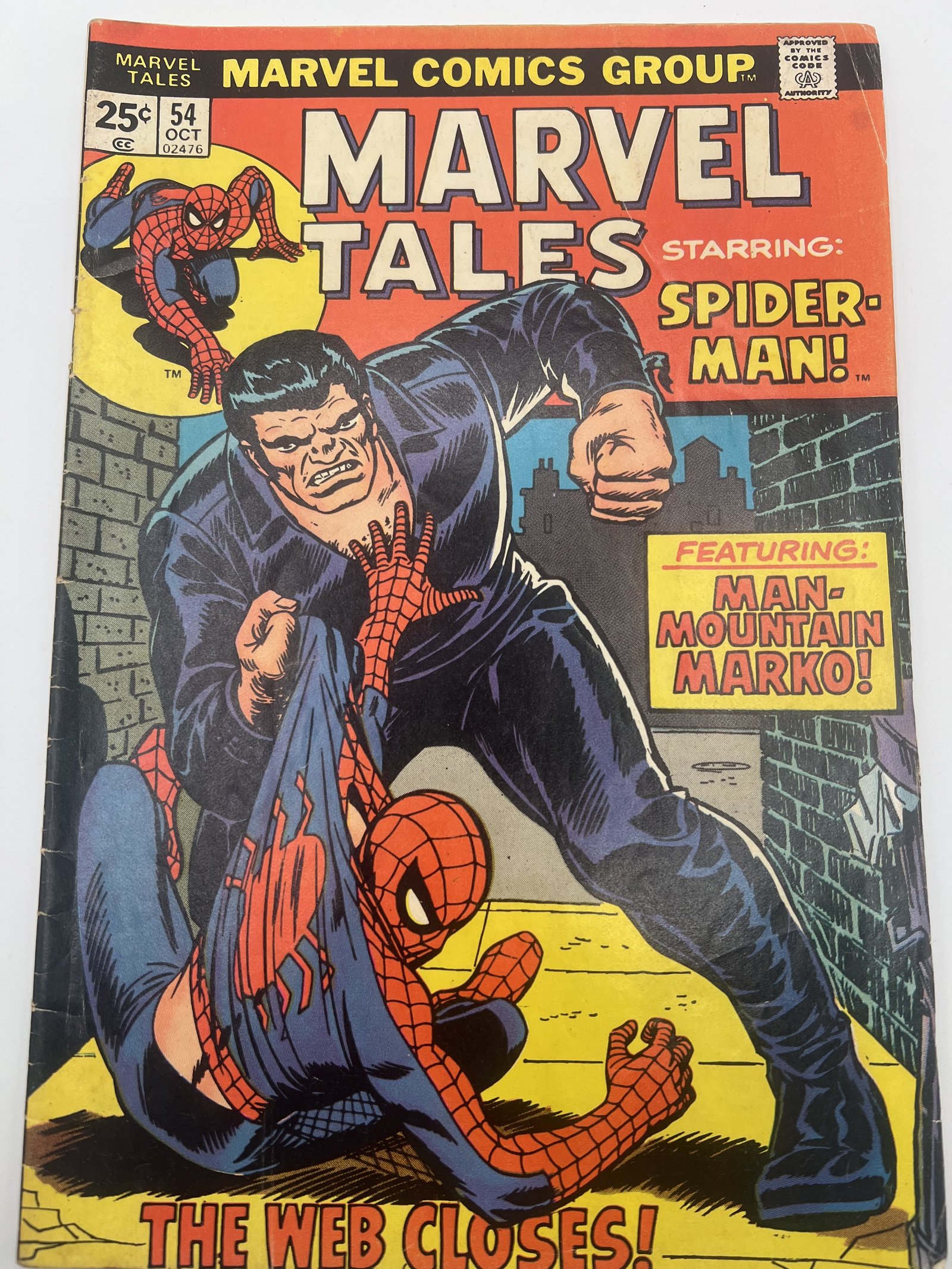 Marvel Tales #54 Spider-Man and Man-Mountain Marko, October 1974 # 1536